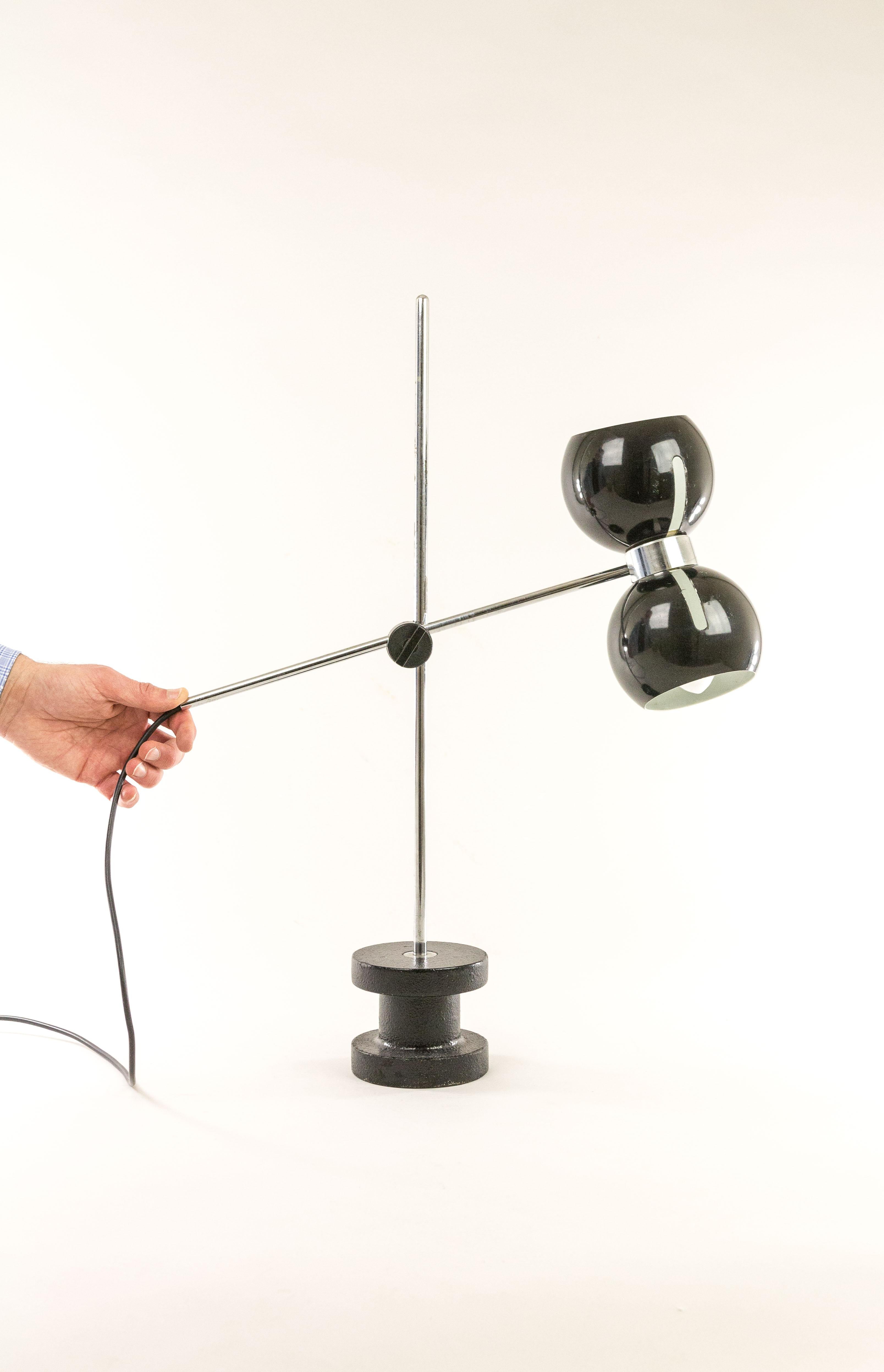 Adjustable Table Lamp with Cast Iron Base by Valenti, 1970s 1
