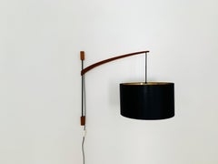 Adjustable Teak Arc Sconce