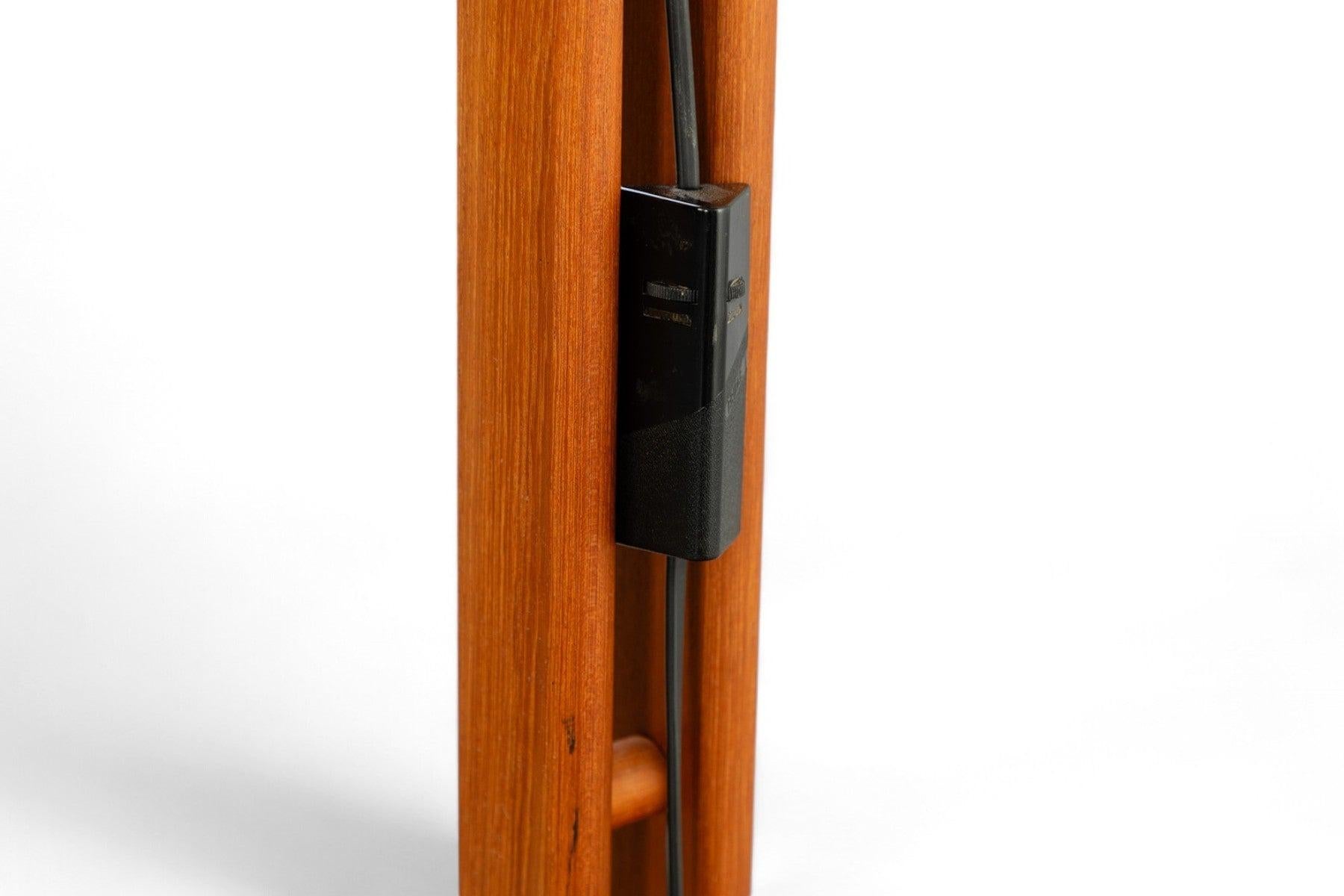 German Adjustable Teak Floor Lamp by Domus