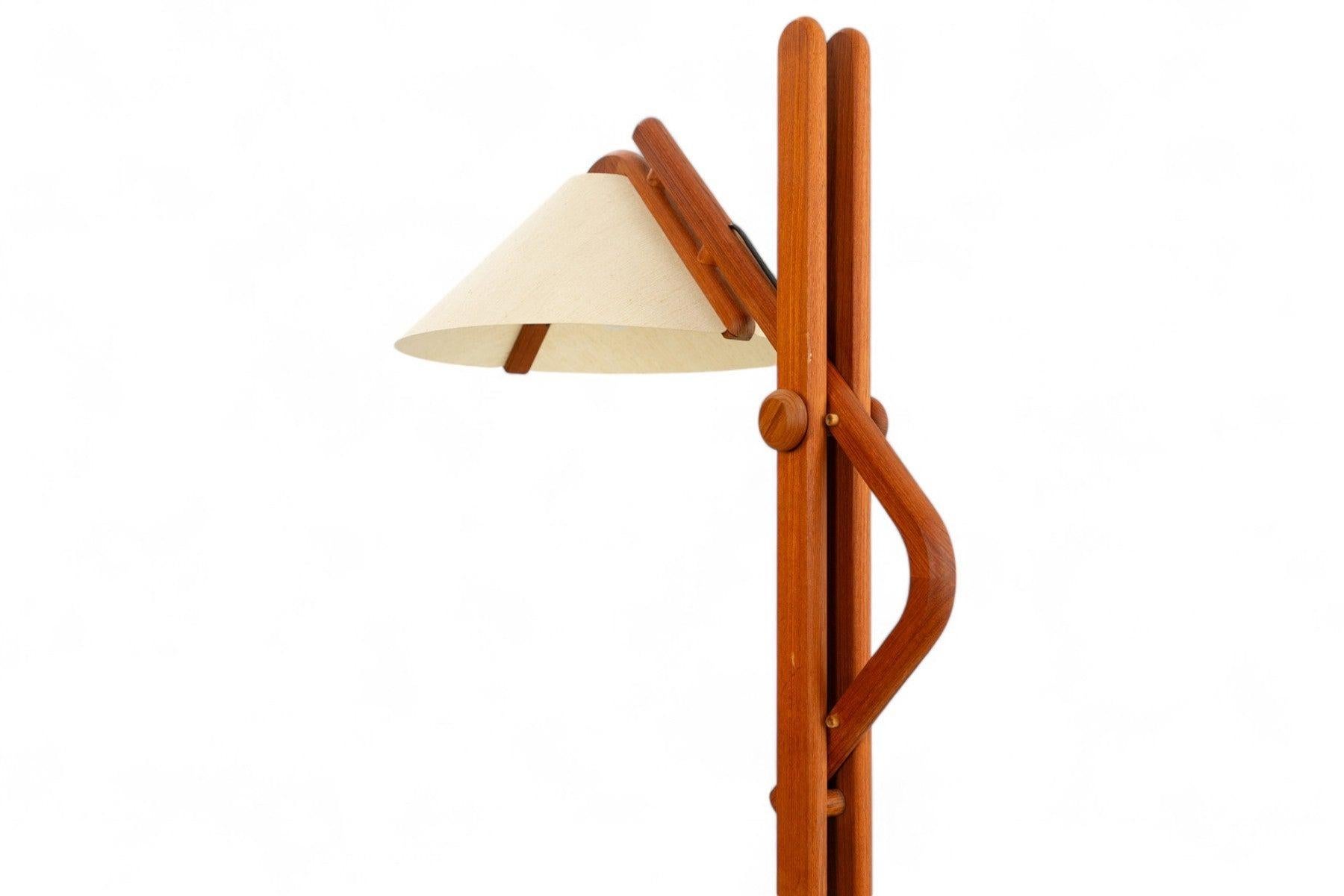 20th Century Adjustable Teak Floor Lamp by Domus