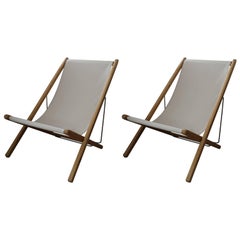 Retro  Teak Folding Chairs by Gloster