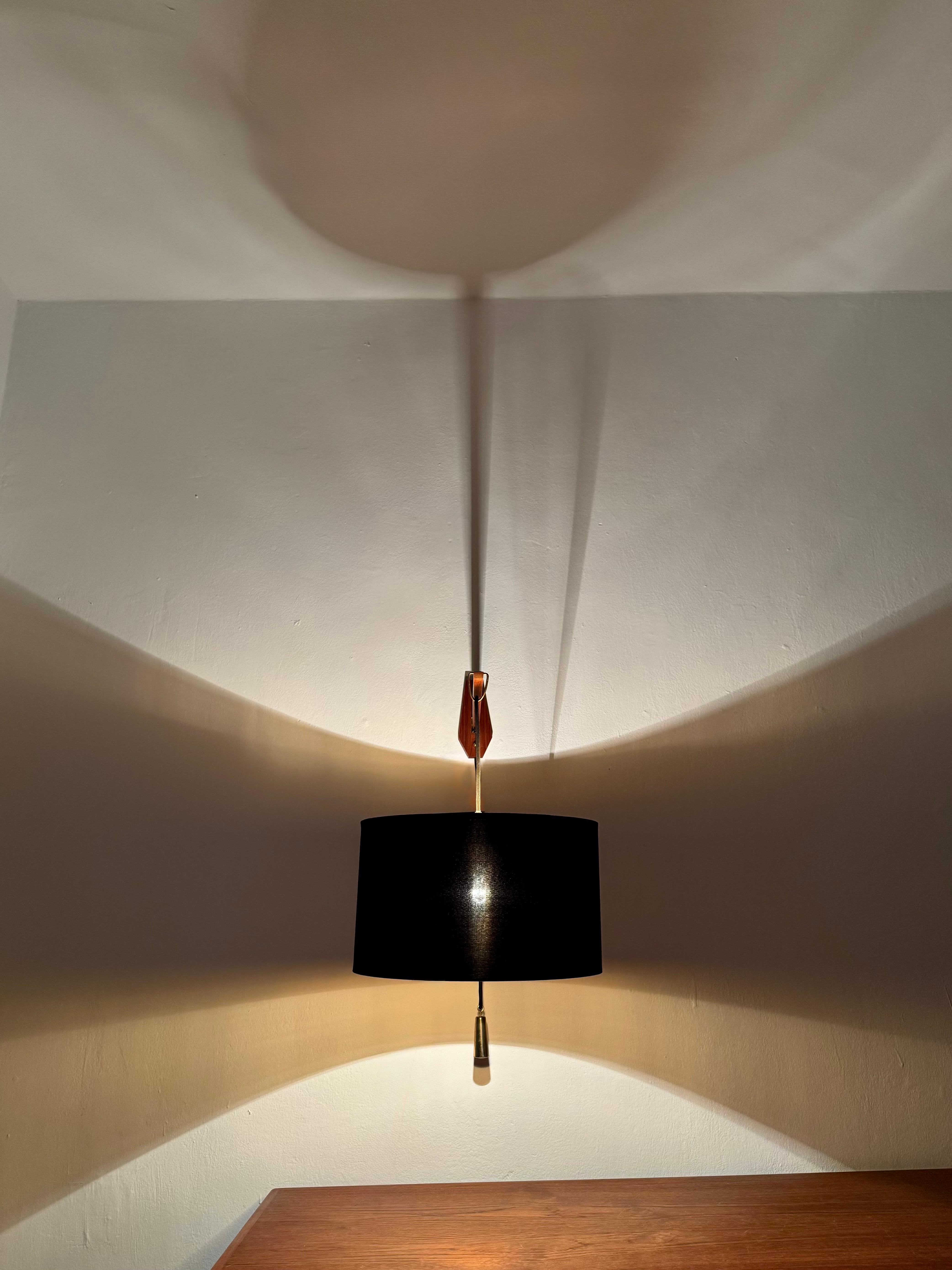 Adjustable Teak Wall Lamp by Kaiser Leuchten For Sale 3