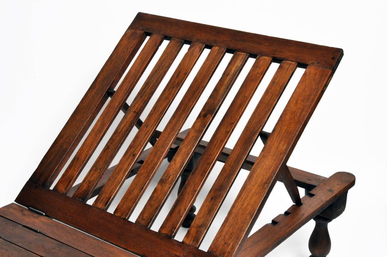 Adjustable Teak Wood Day Bed at 1stDibs