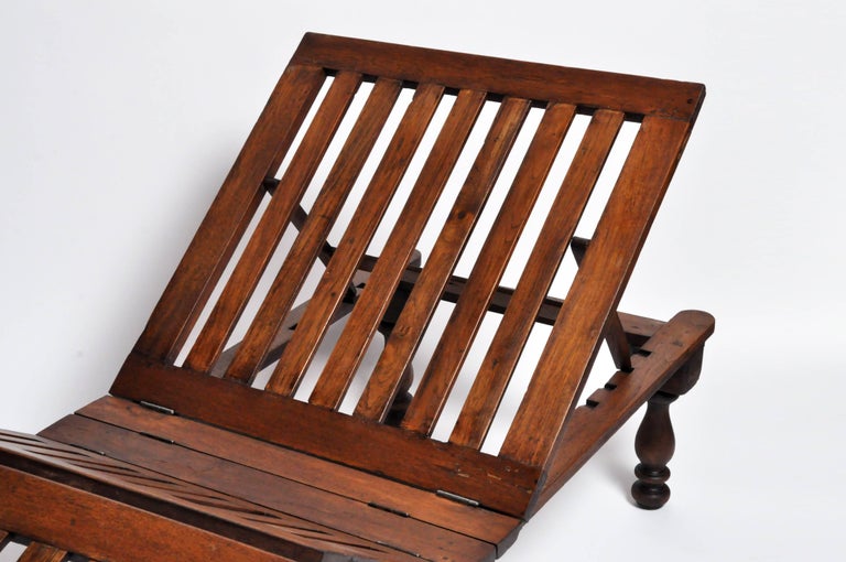 Adjustable Teak Wood Day Bed at 1stDibs
