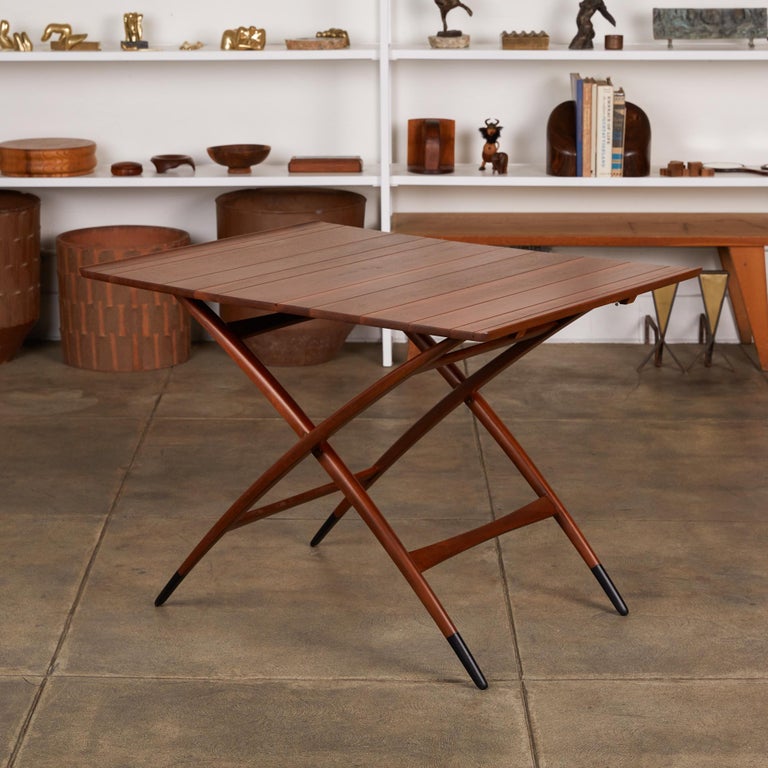 Mid-Century Modern Adjustable Three-Height Coffee or Dining Table by Edward Wormley for Dunbar For Sale