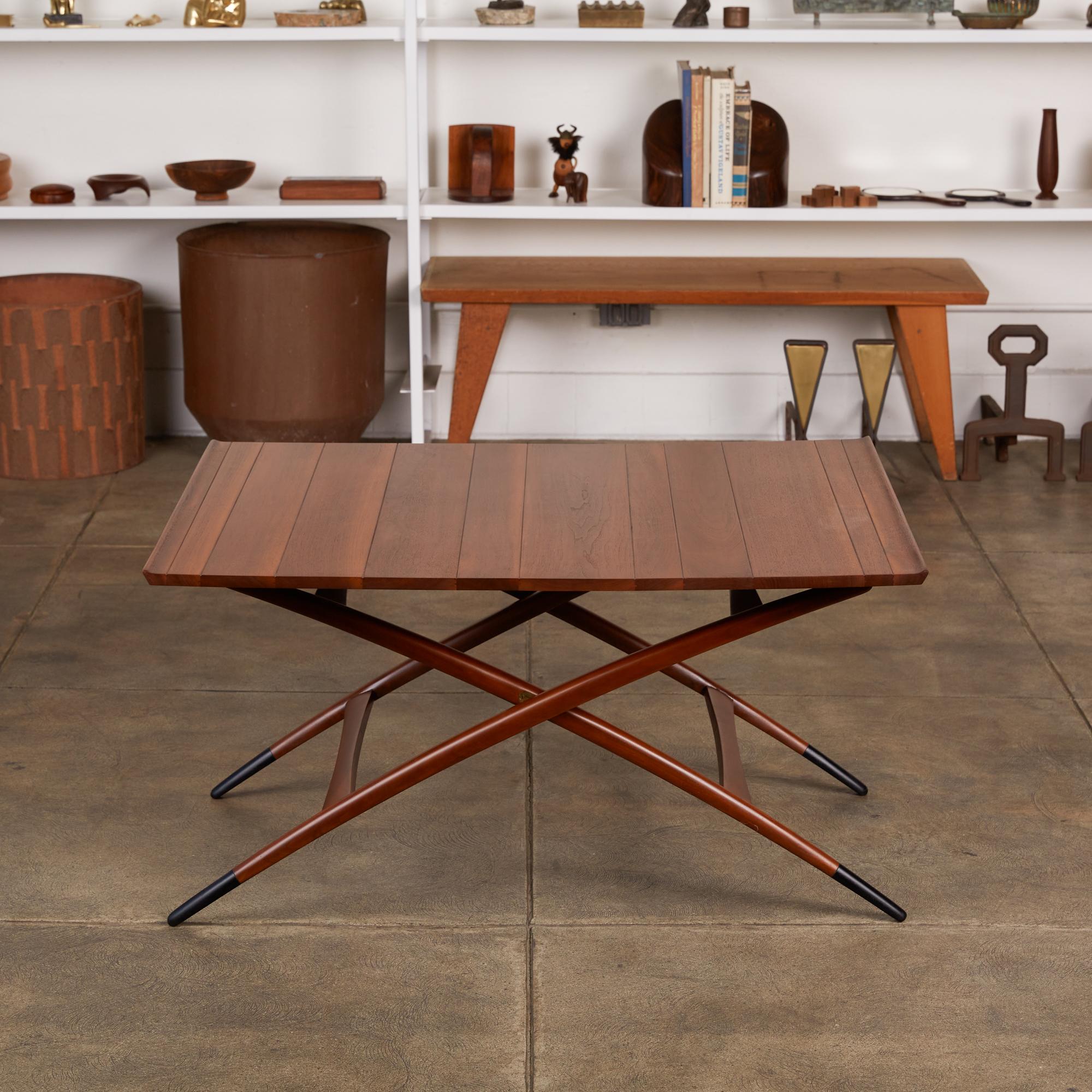 Mid-Century Modern Adjustable Three-Height Coffee or Dining Table by Edward Wormley for Dunbar