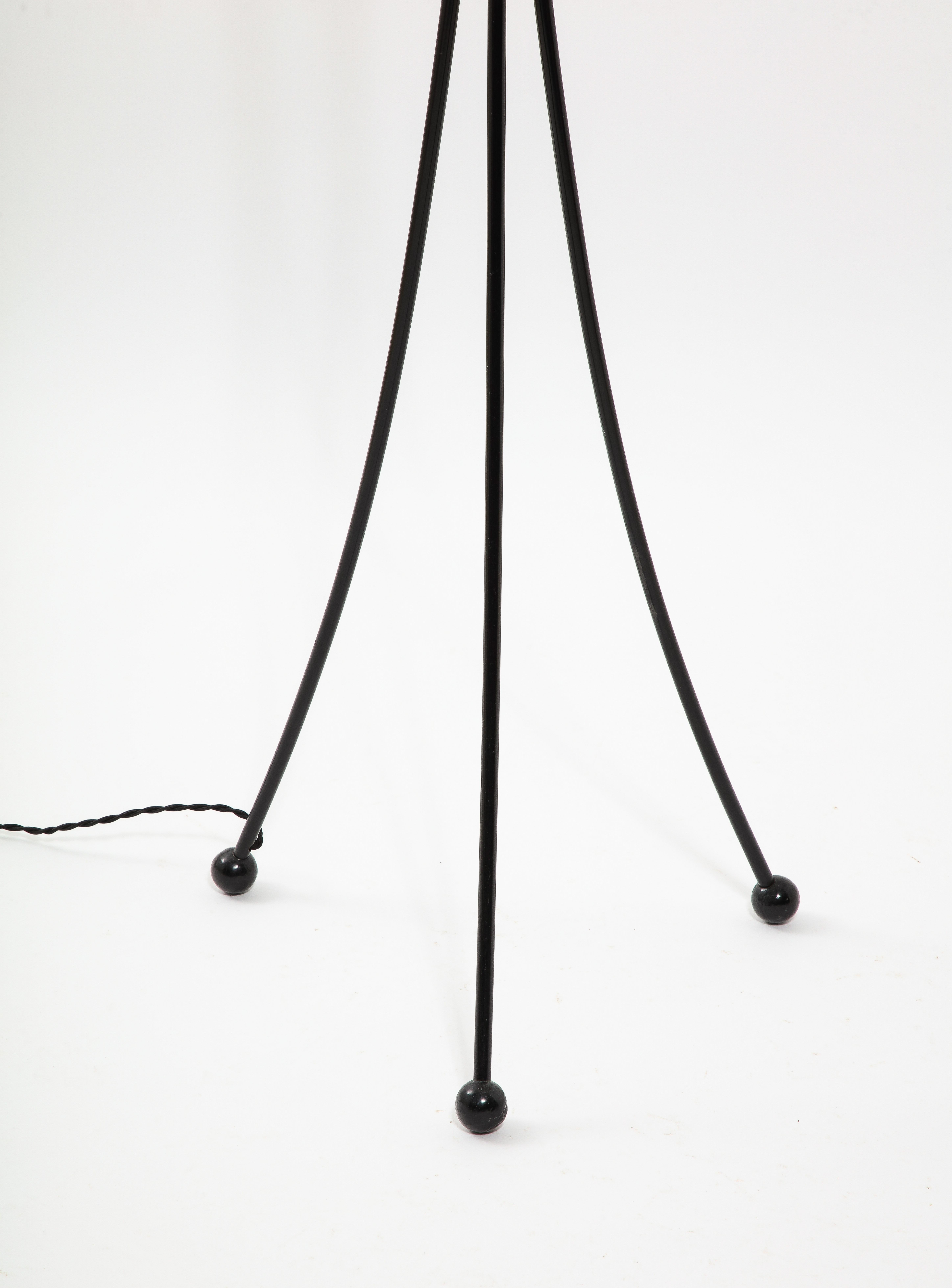 Mid-Century Modern Adjustable Tripod Floor Lamp, France 1960s For Sale