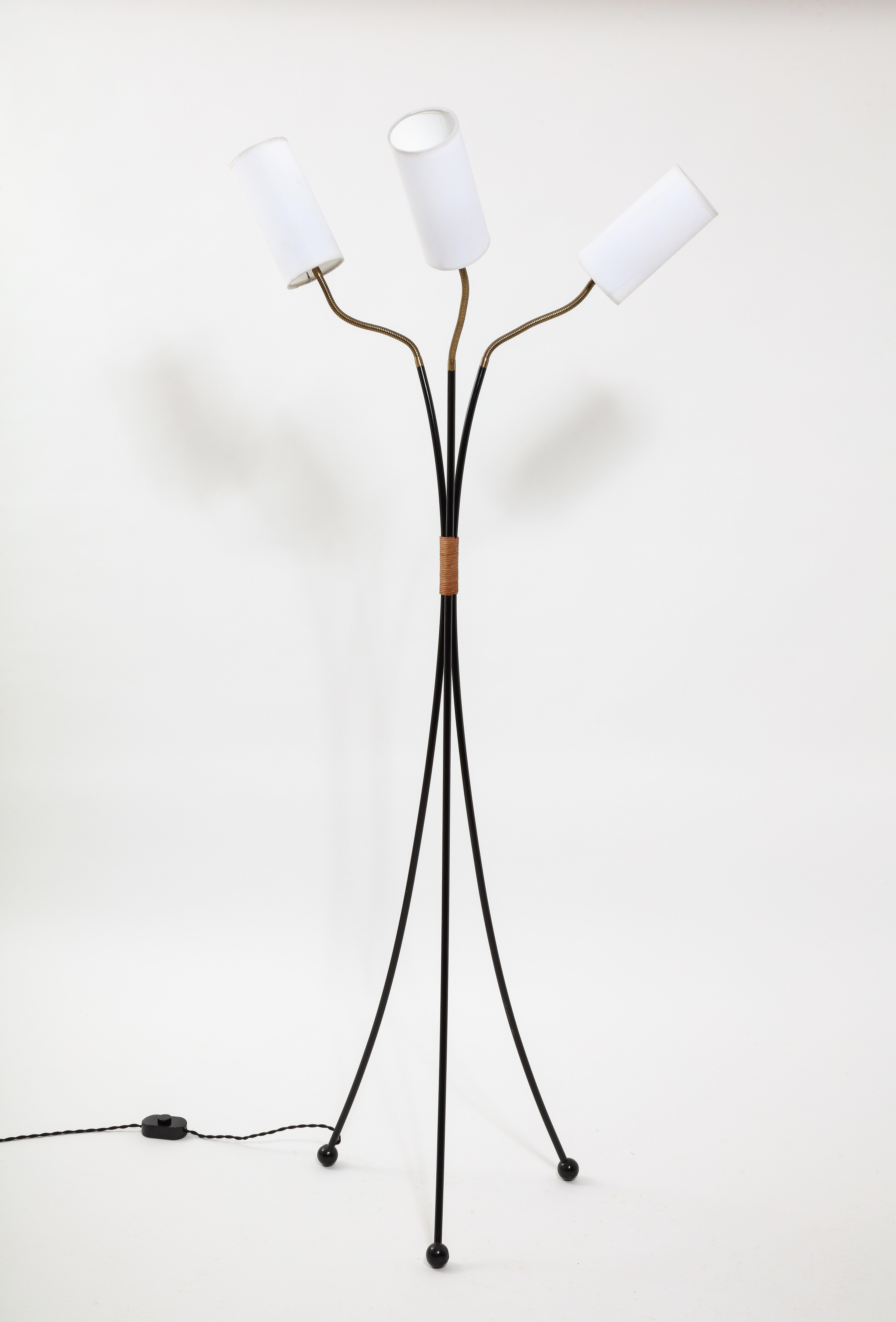 20th Century Adjustable Tripod Floor Lamp, France 1960s For Sale