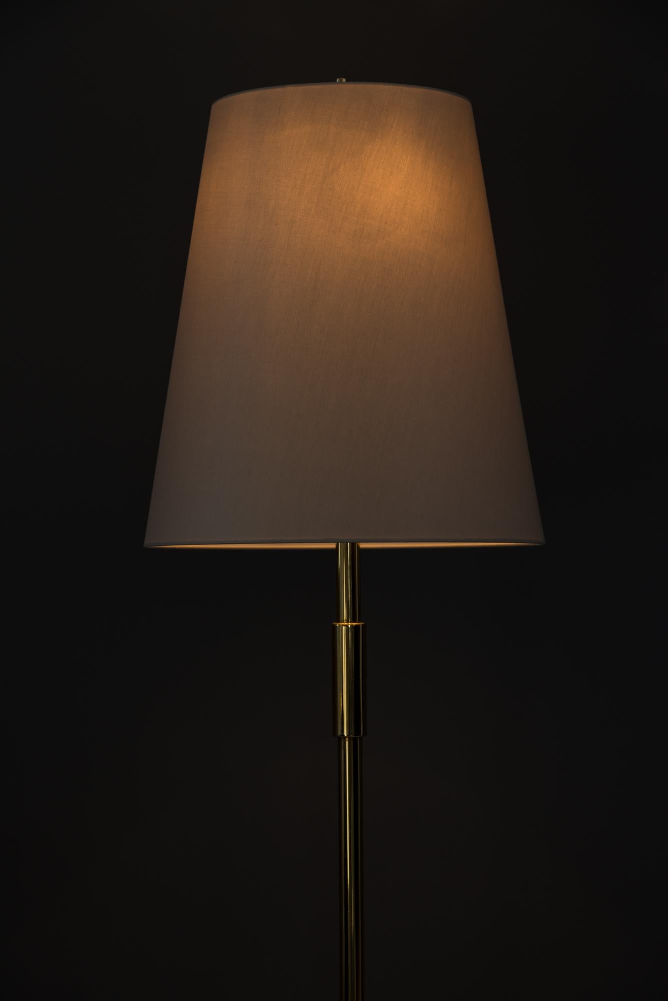 Brass Adjustable Viennese Floor Lamp, circa 1950s