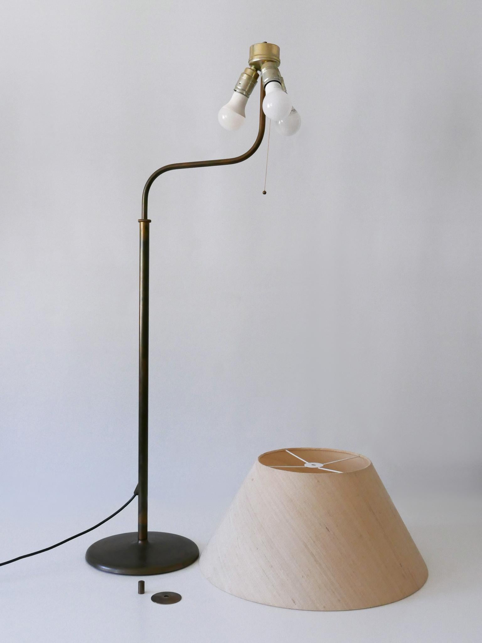 Lampadaire ou lampe de lecture réglable, Allemagne, années 1960 en vente 11