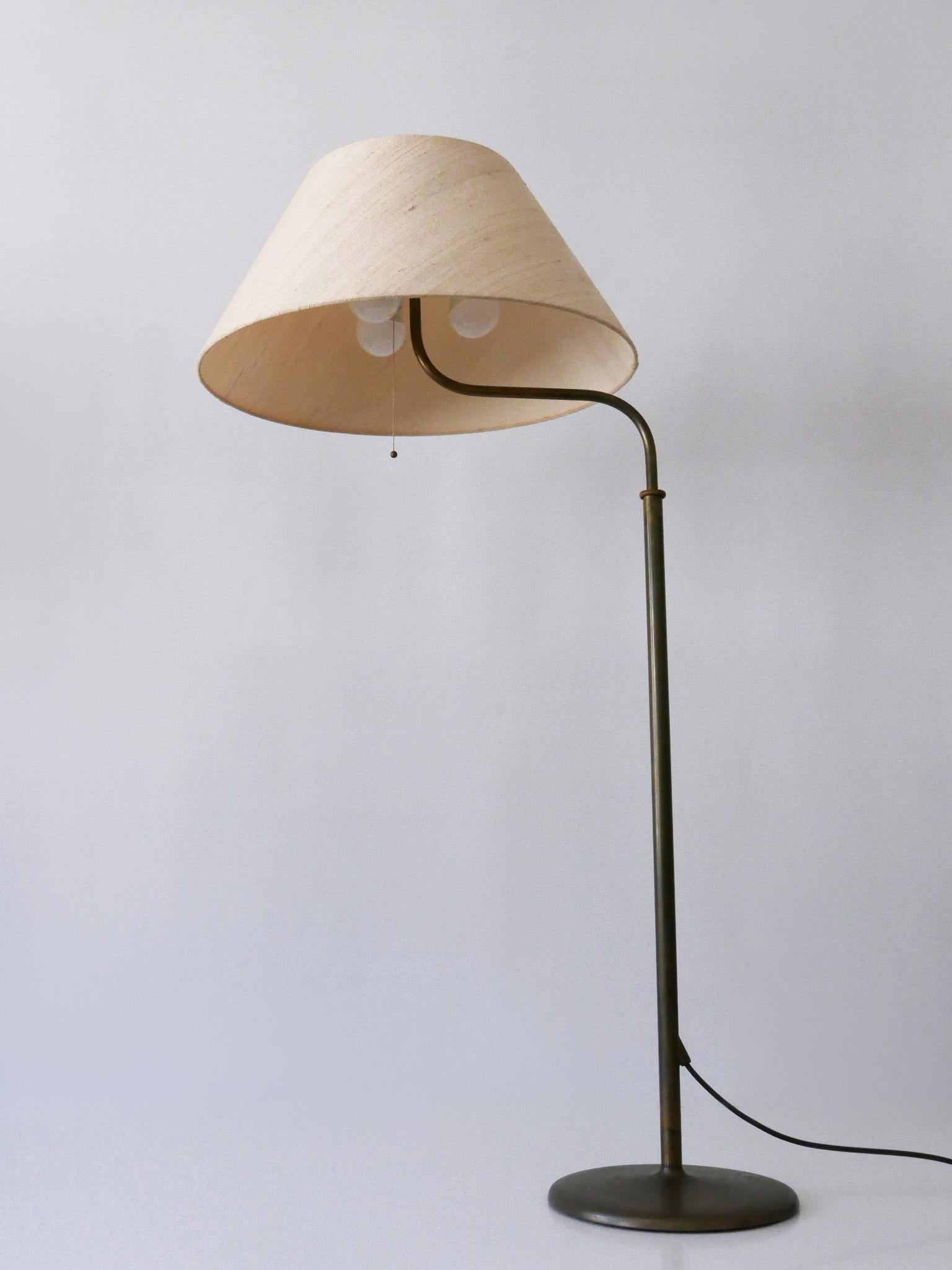 Mid-Century Modern Lampadaire ou lampe de lecture réglable, Allemagne, années 1960 en vente