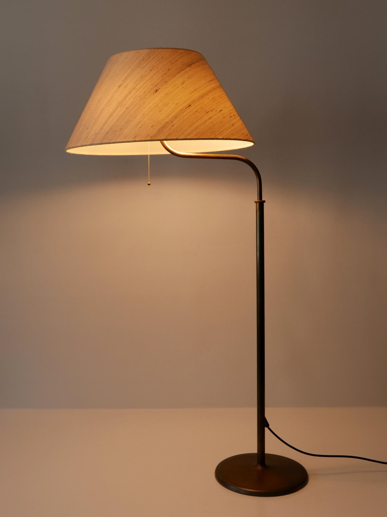 Allemand Lampadaire ou lampe de lecture réglable, Allemagne, années 1960 en vente