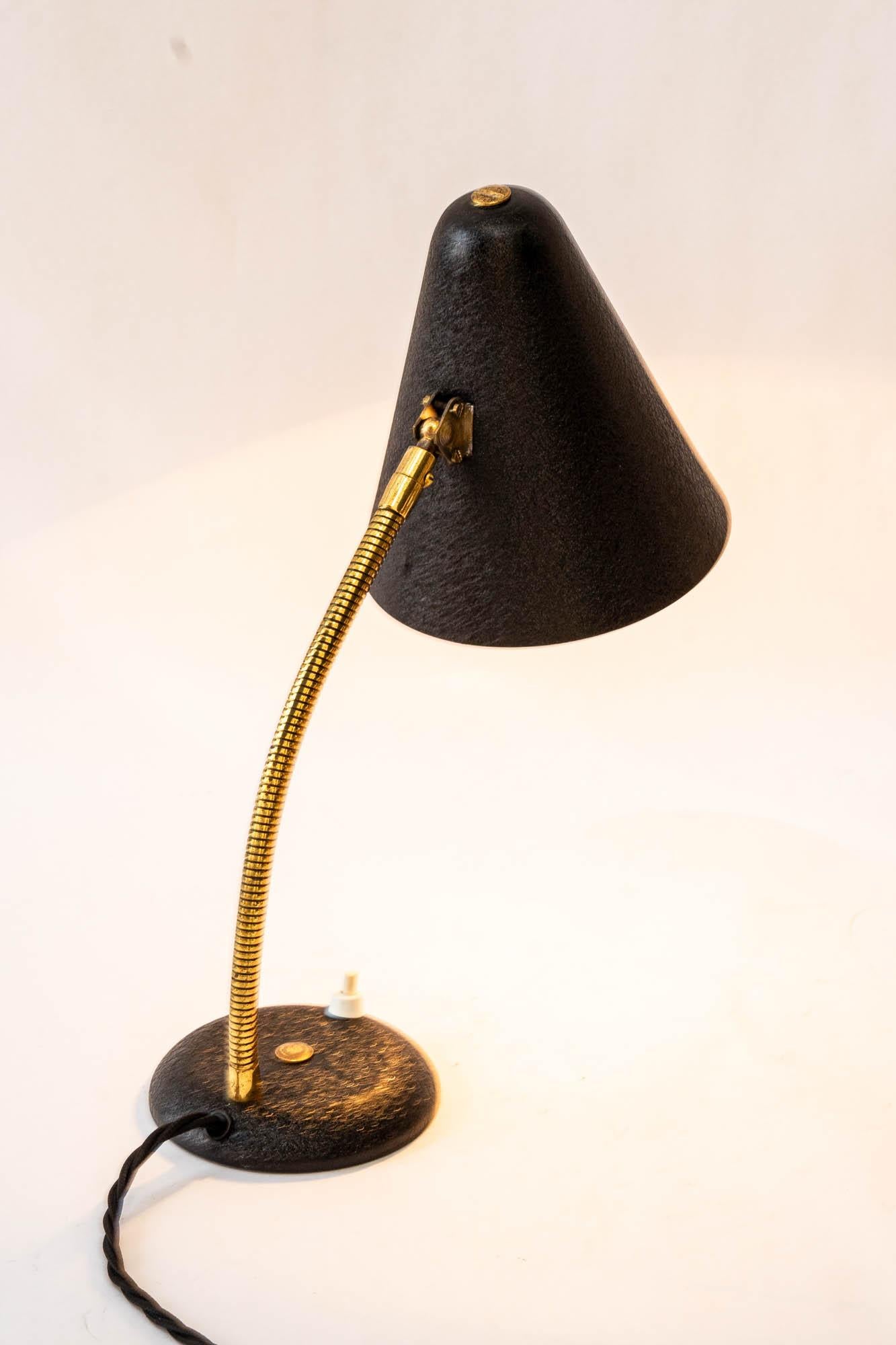 Metal Adjustable Vintage table lamp around 1960s For Sale