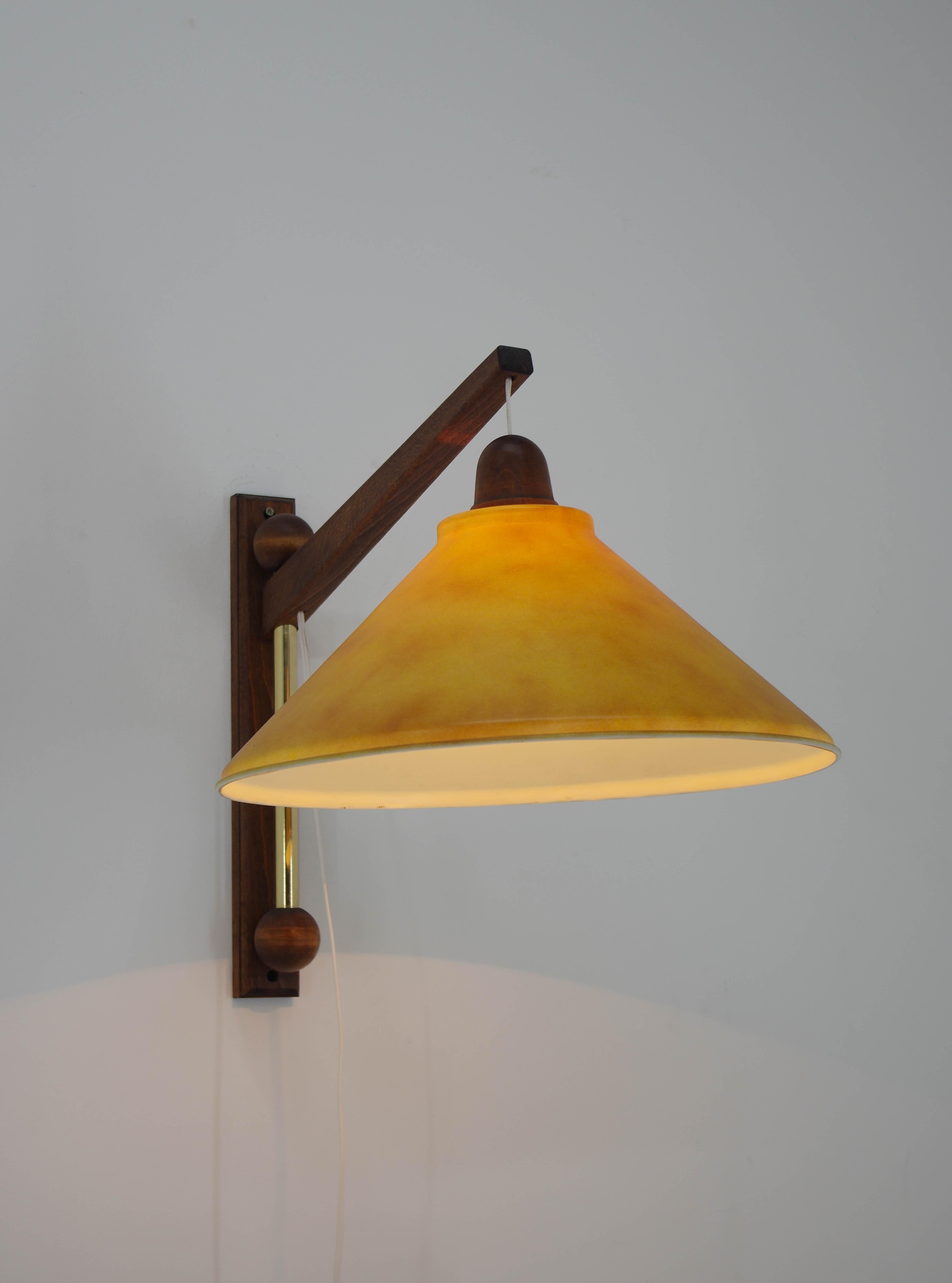 Mid-Century Modern Adjustable Wall Lamp, 1980s For Sale