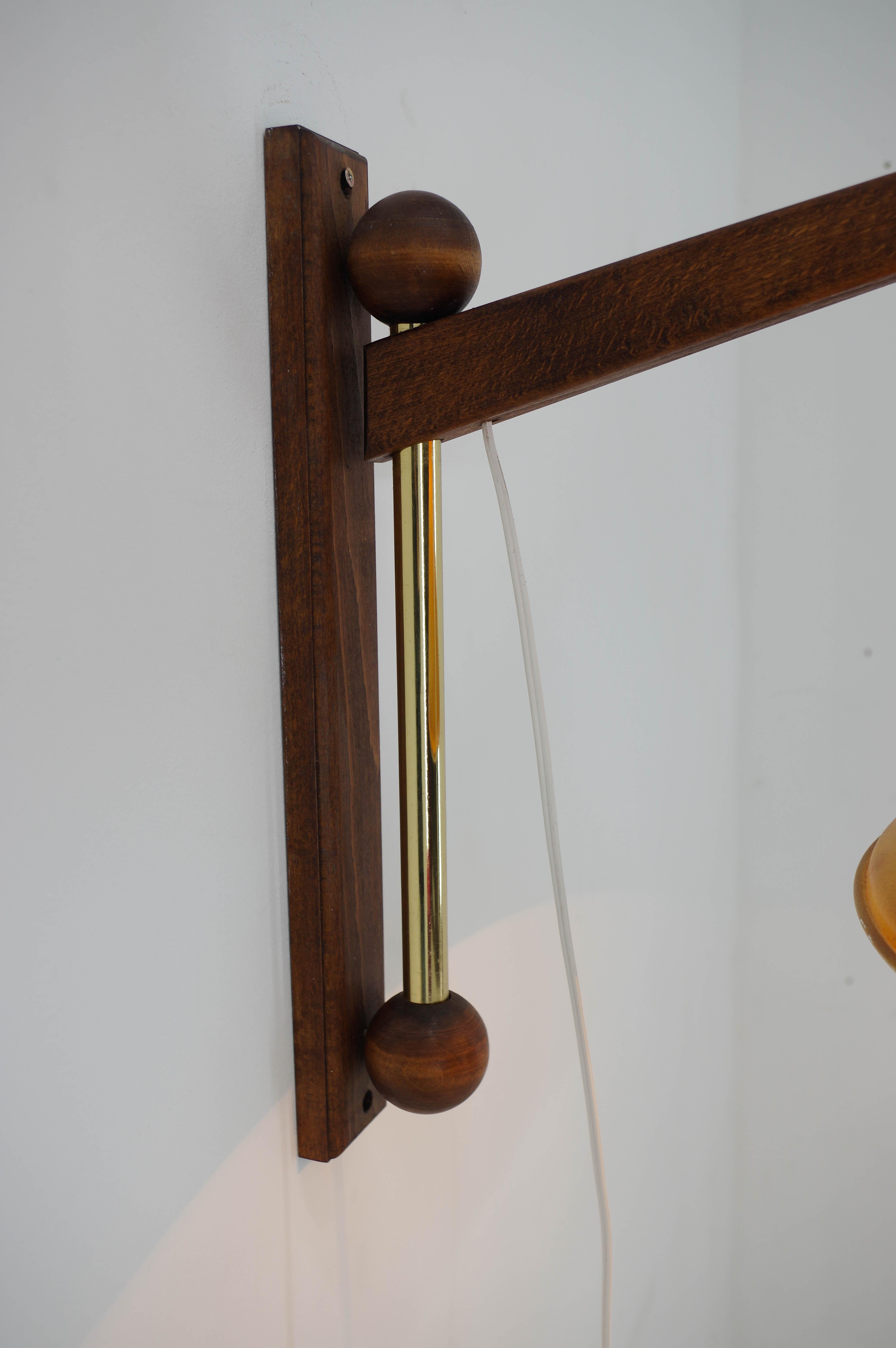 Czech Adjustable Wall Lamp, 1980s For Sale