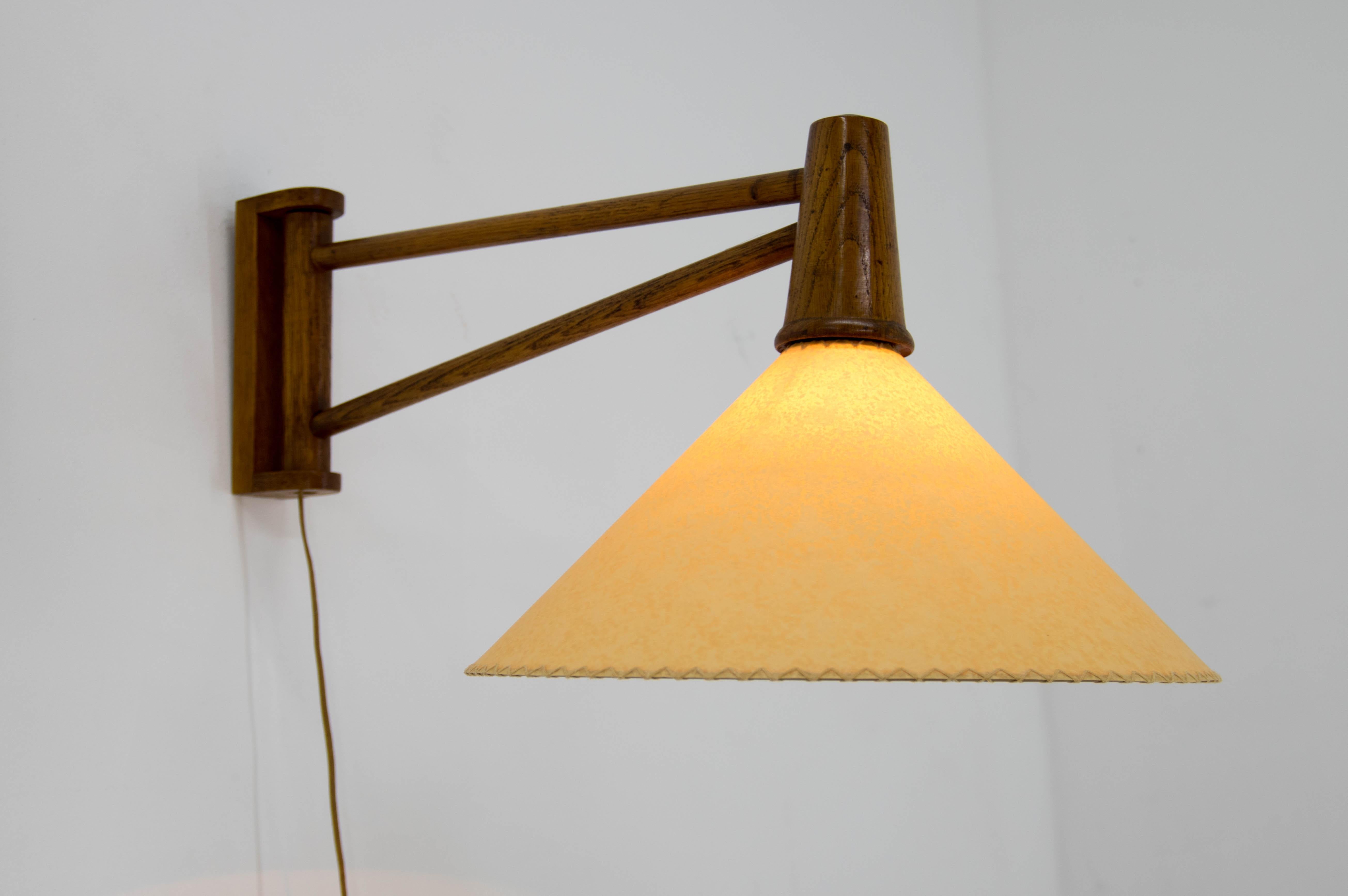 Czech Adjustable Wall Lamp by ULUV, 1960s