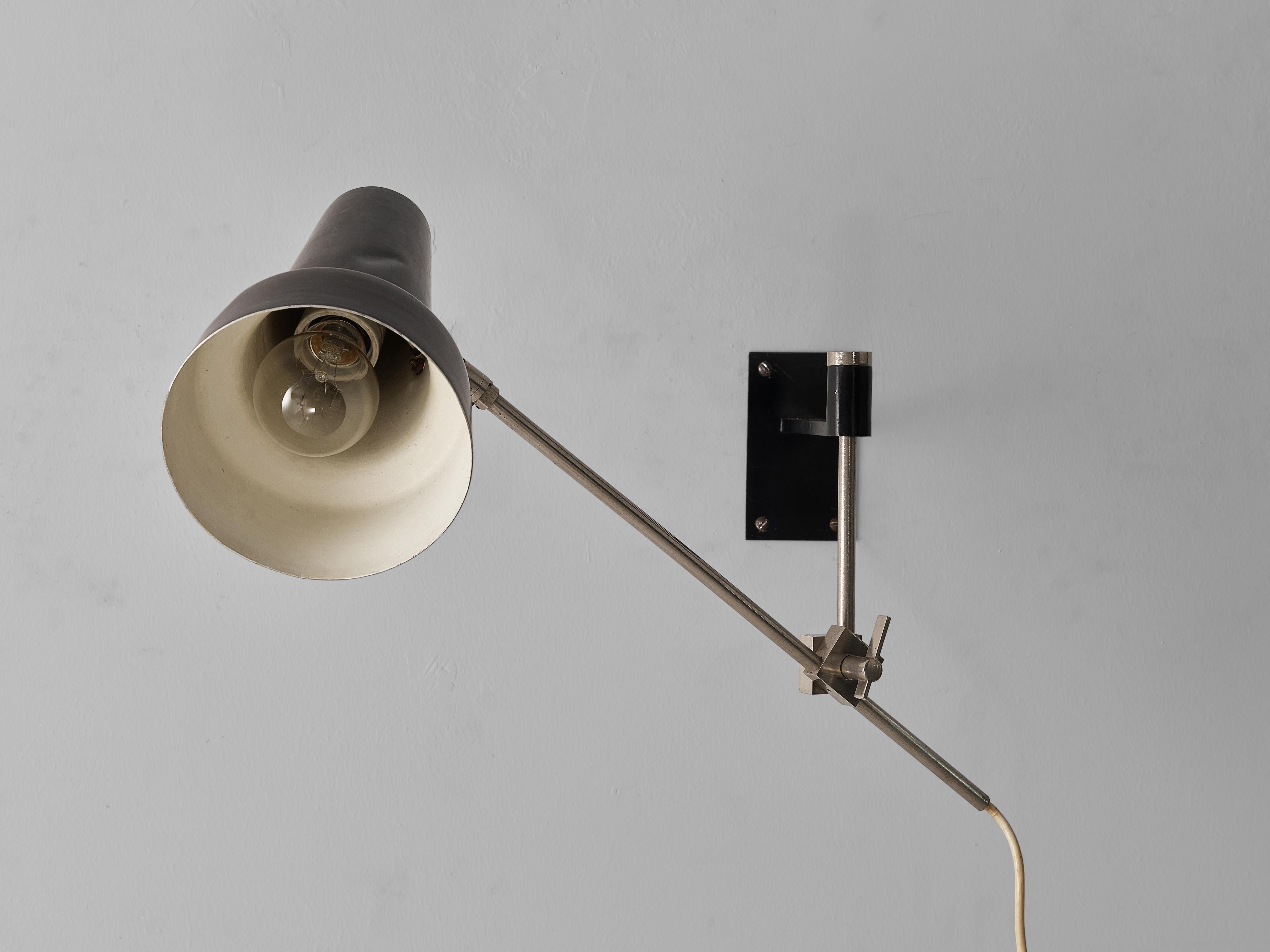 Adjustable Wall Lamp in Aluminum and Metal 1
