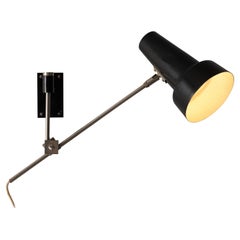 Adjustable Wall Lamp in Aluminum and Metal