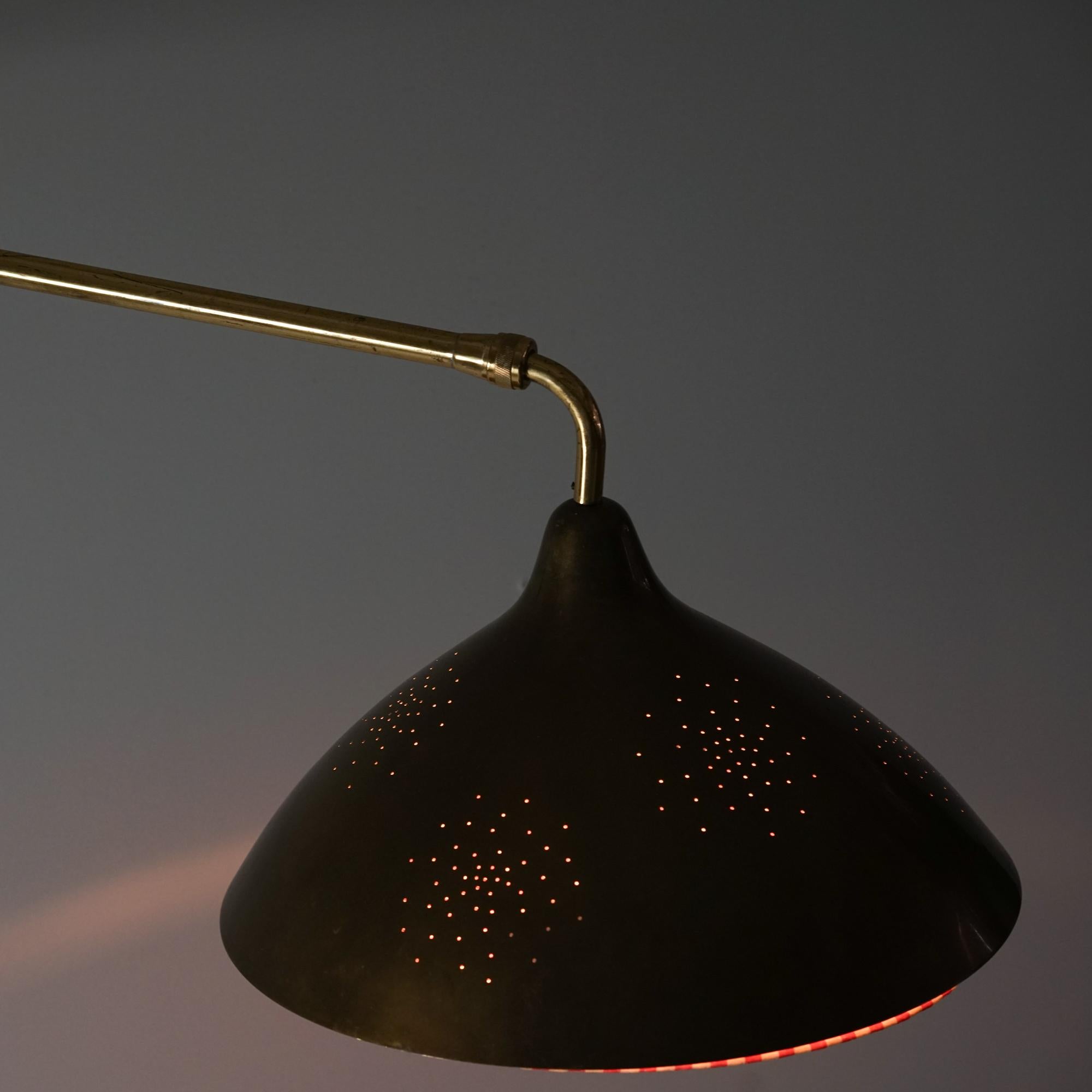 Adjustable Wall Light Model 3062, Lisa Johansson-Pape, Orno Oy, Mid-20th Century For Sale 1
