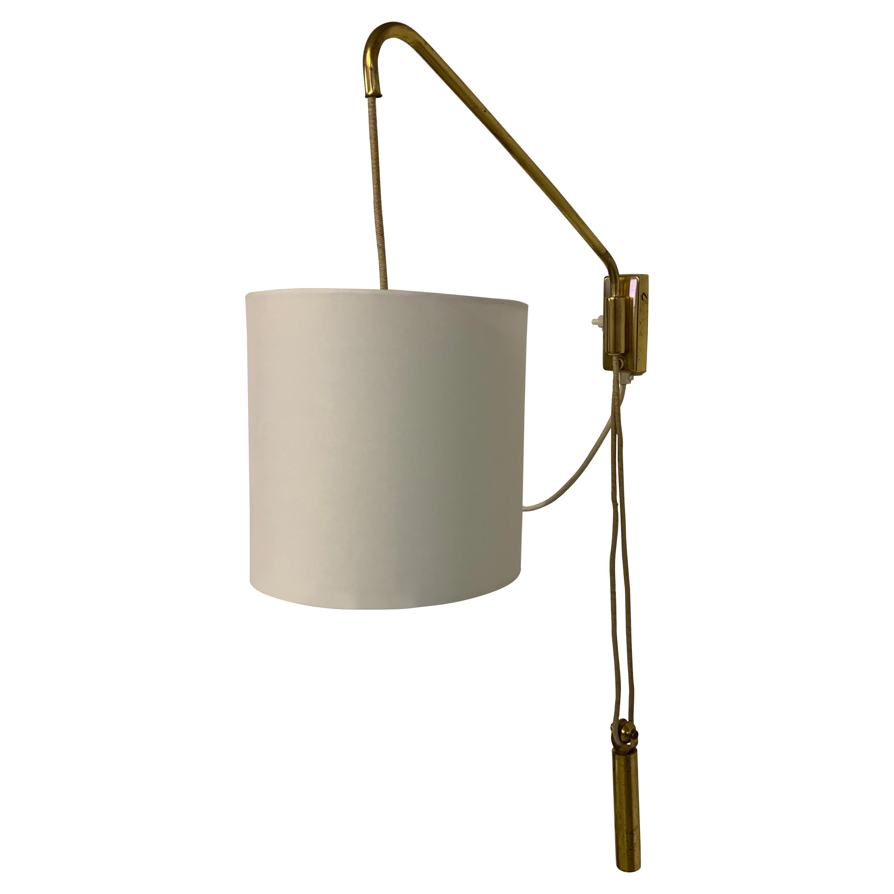 Adjustable Wall Light with Counterweight For Sale