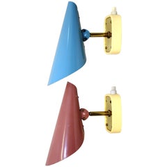 Vintage Adjustable Wall Lights by Rupert Nikoll, 1950s, Set of 2
