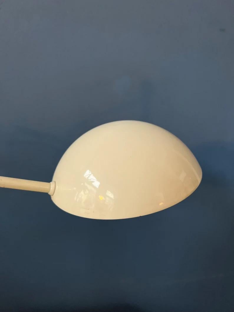Verstellbare weiße Mid-Century-Schreibtischlampe, 1970er Jahre im Angebot 3
