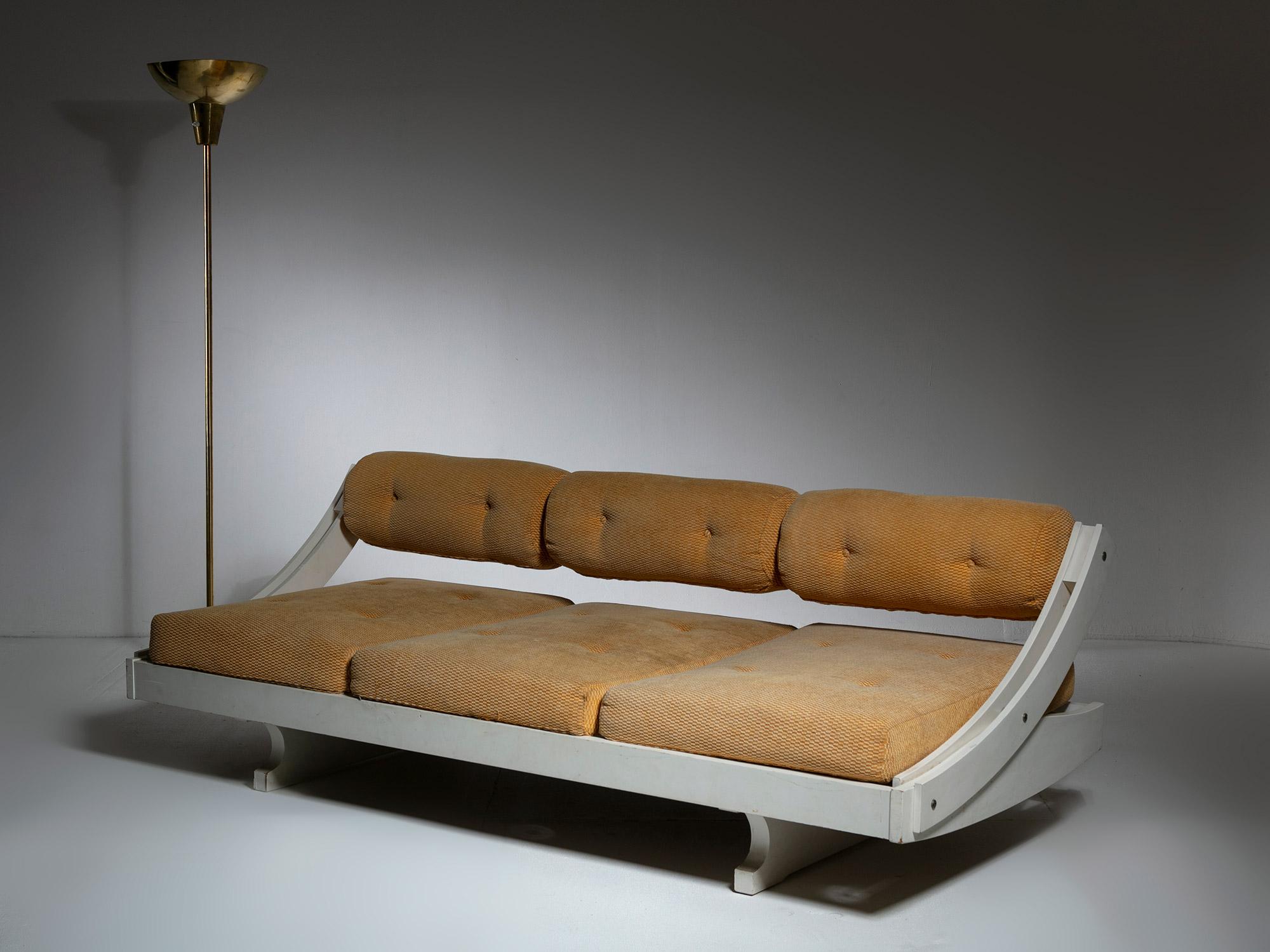 Verstellbares Tagesbett aus weißem Holz von Gianni Songia für Sormani, Italien, 1960er Jahre im Angebot 3