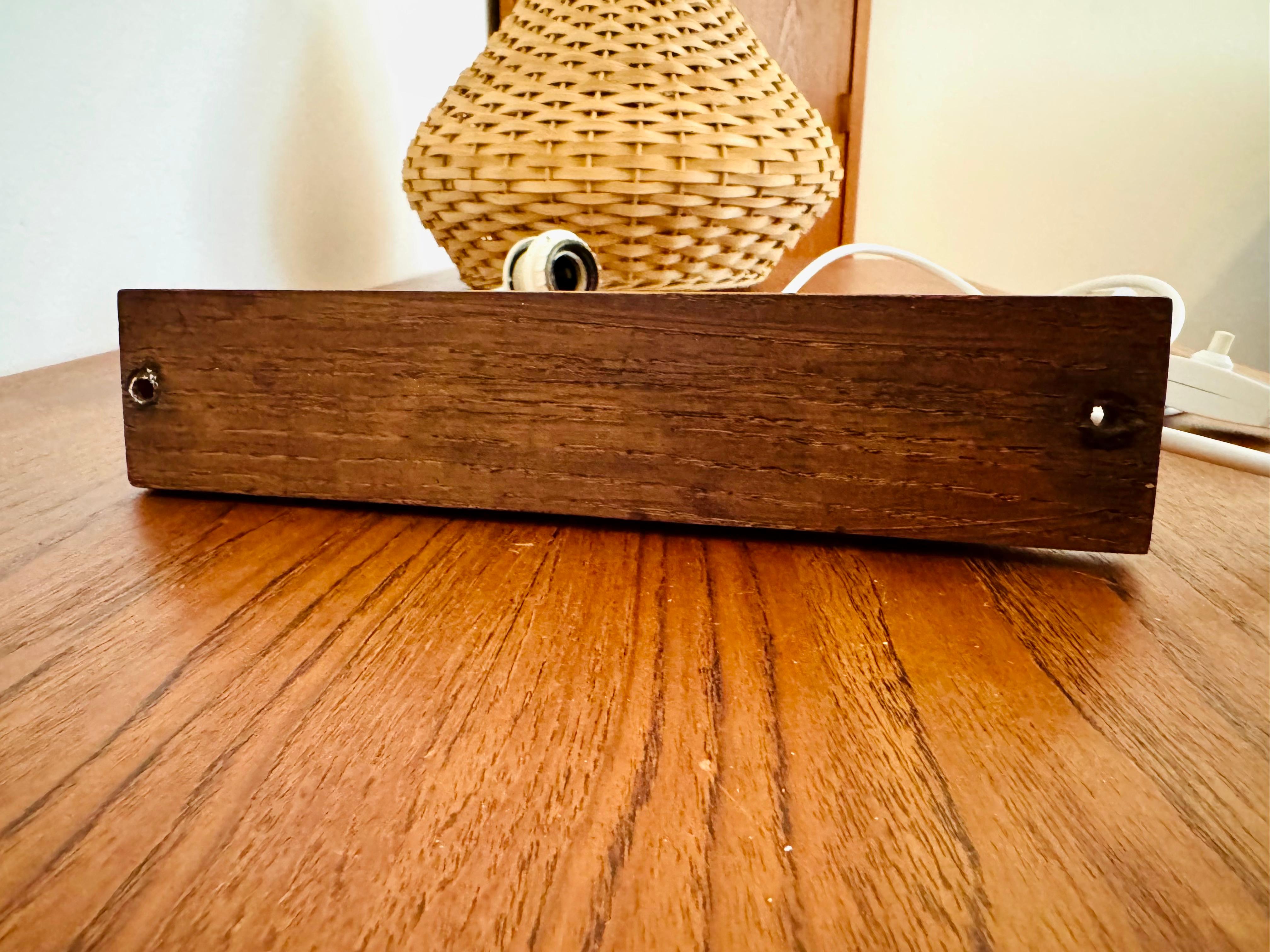 Adjustable Wicker Wall Lamp For Sale 8