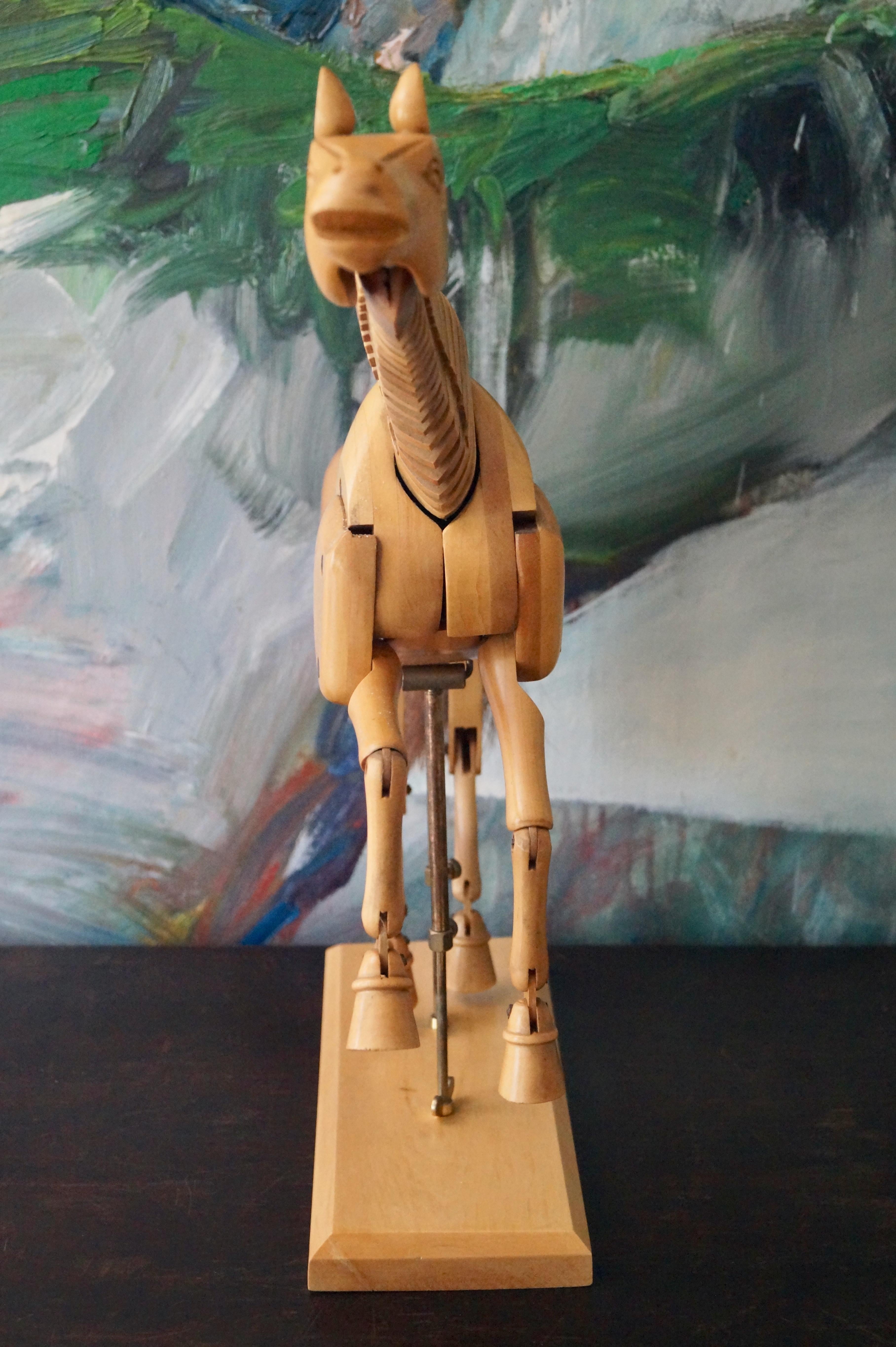 Adjustable Wooden Artist's Horse Figure, Germany, 1970s 2