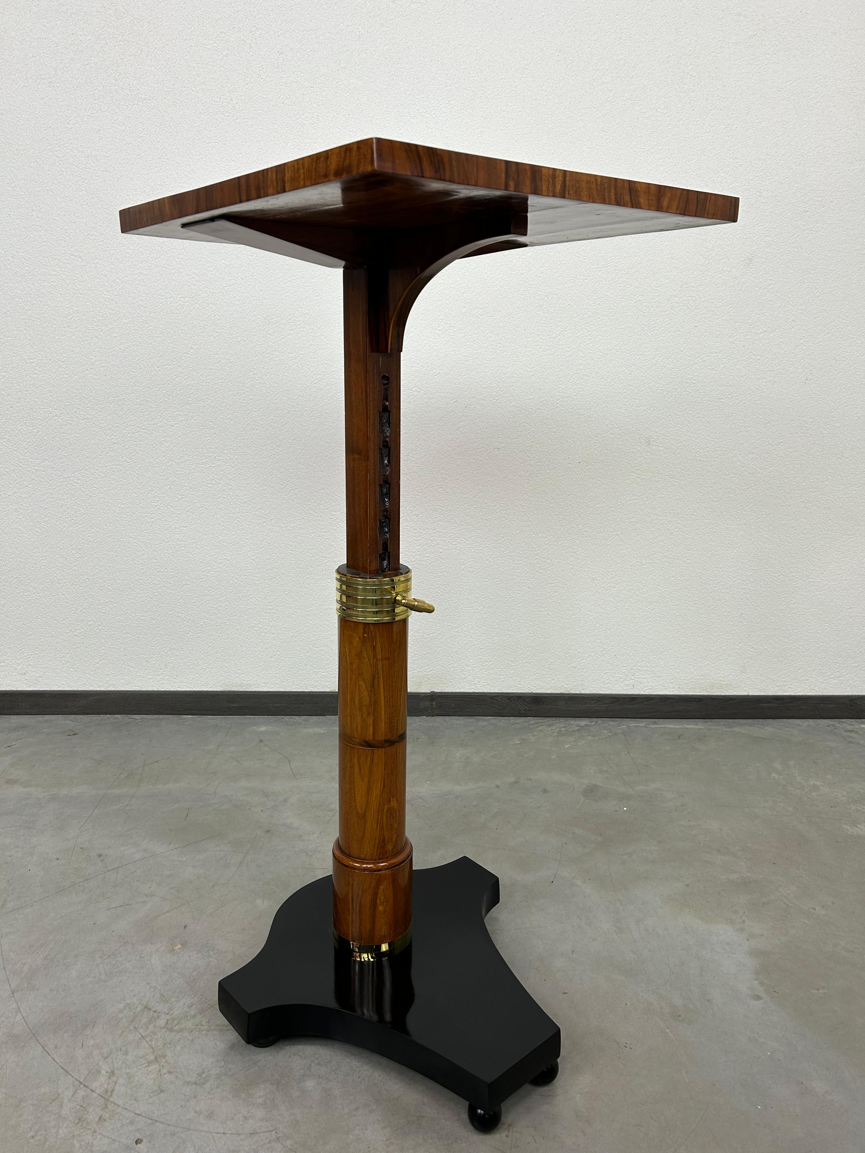 Adjustable writing table with Adam and Eve inlay For Sale 4