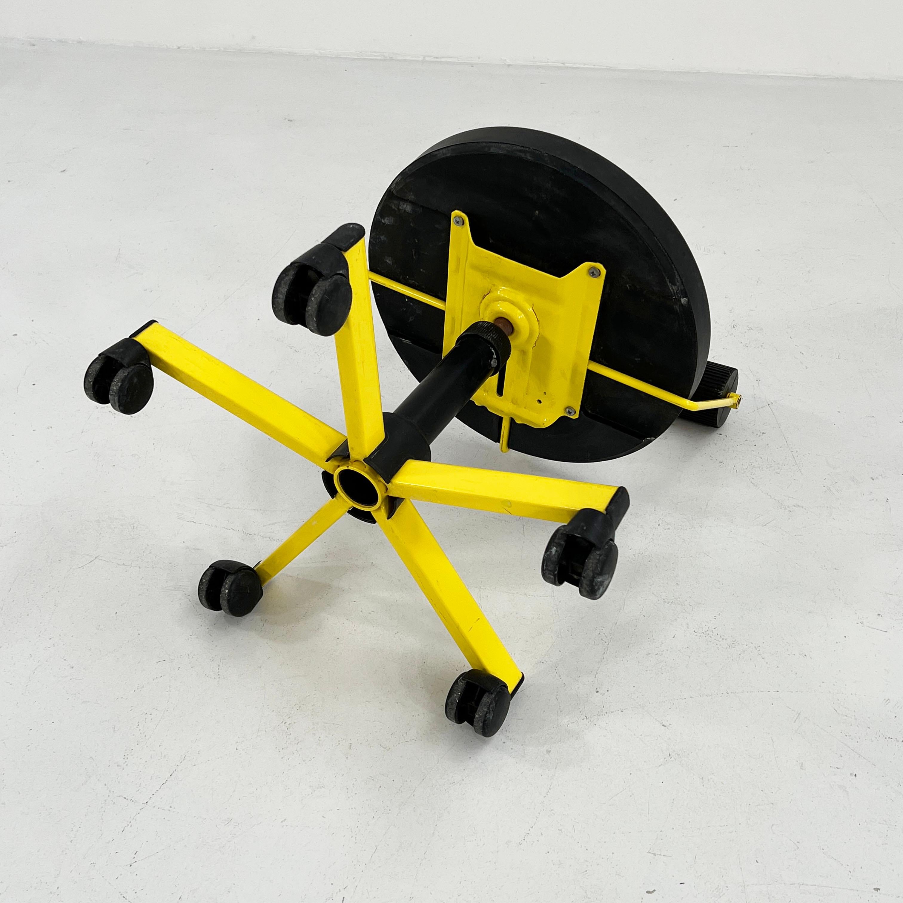 Adjustable Yellow Desk Chair from Bieffeplast, 1980s 4