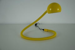 Adjustable Yellow Flex Arm Table Lamp, Italy, 1960s