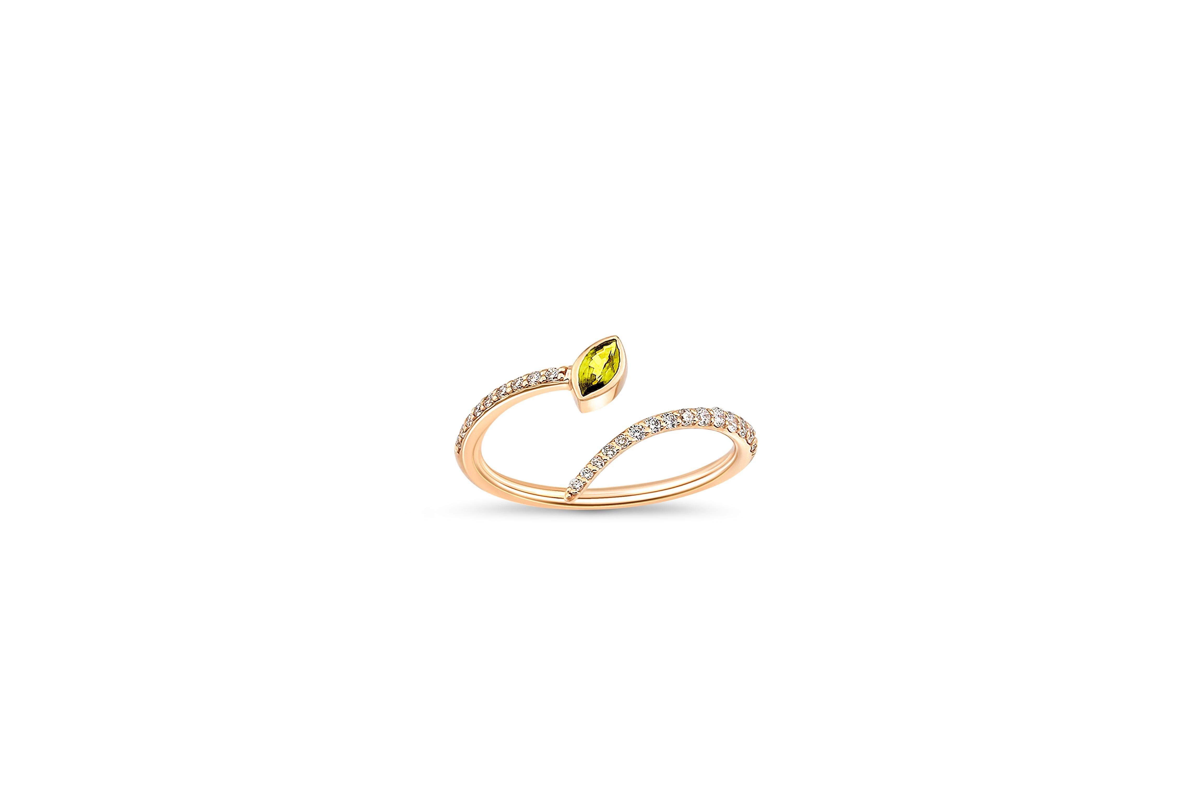 Modern Adjustable yellow sapphire marquise 14k gold ring.