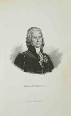 Talleyrand - Etching by A. Ethiou - 1837