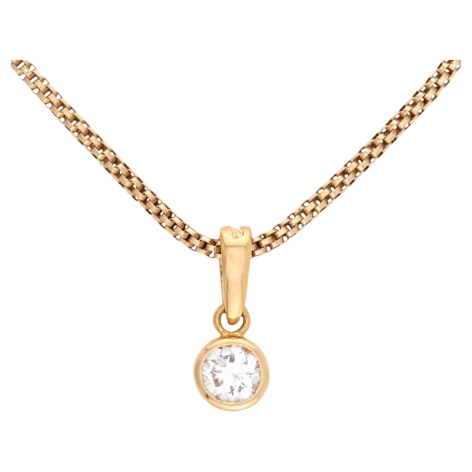 Collana con diamanti Adler Estate 18k/14k in vendita