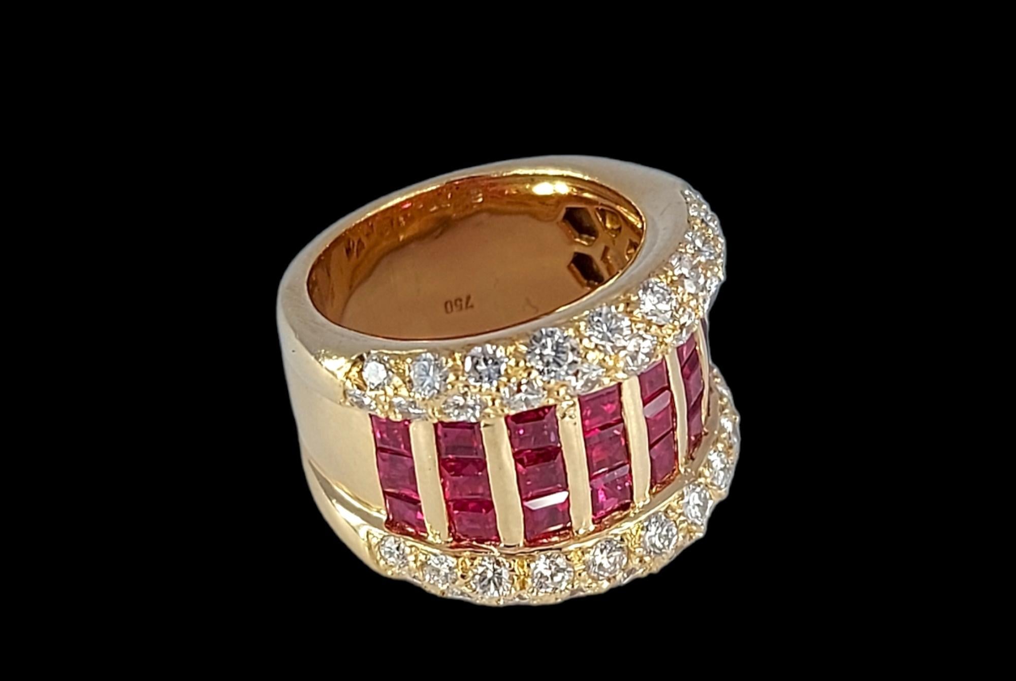Adler Geneva-Armband, Ohrringe, Ring-Rubinen und Diamanten H.M.Sultan Qaboos BinSaid im Angebot 13