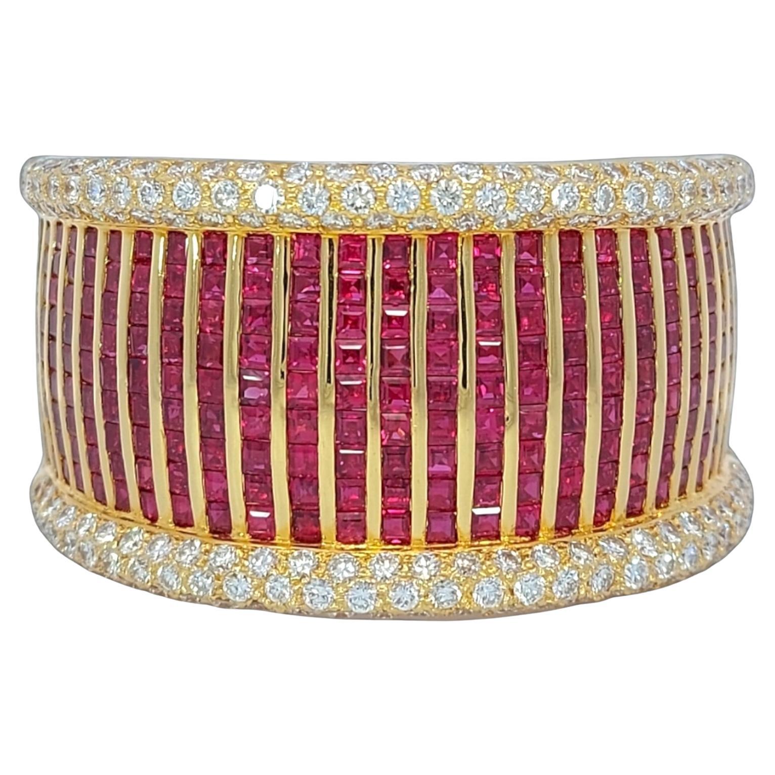 Adler Geneva set of Bracelet, Earrings, Ring in 18kt Yellow Gold With Rubies & Diamonds from Estate of His Majesty Sultan of Oman Qaboos Bin Said

Qaboos bin Said Al Said was Sultan of Oman from 23 July 1970 until his death in