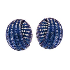 Adler Geneve Sapphire & Diamond Earrings
