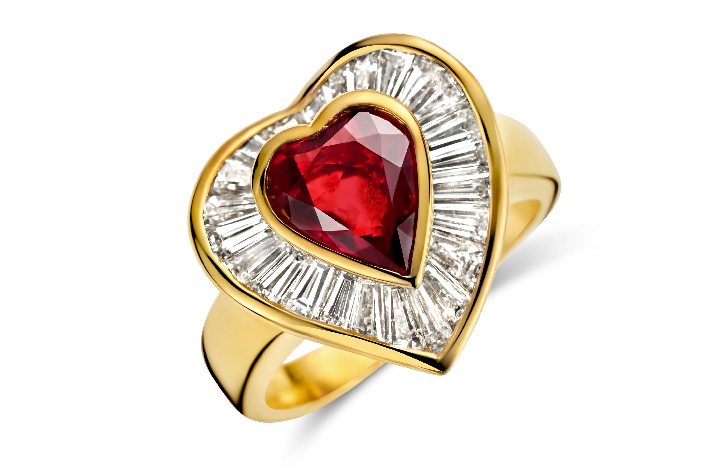 Adler Genève Set 18k Gold Necklace, Ring, Earrings, Bracelet, Ruby, Diamonds For Sale 4