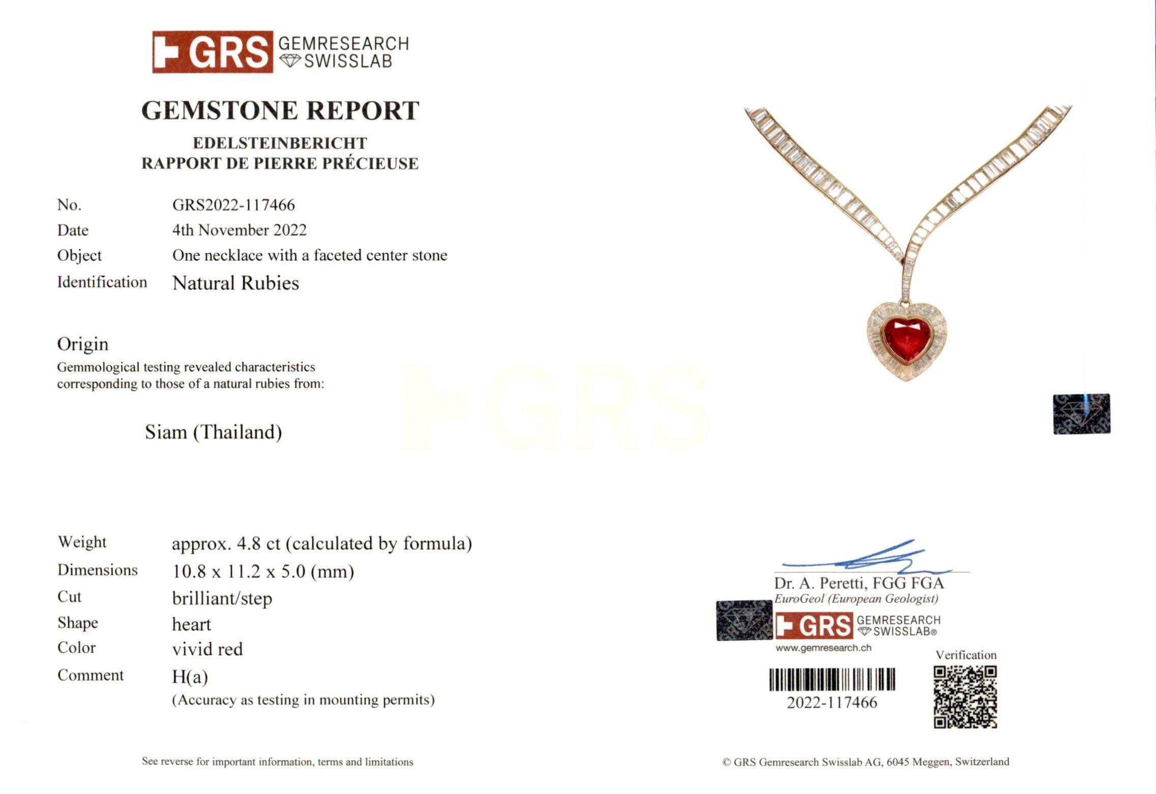 Adler Genève Set 18k Gold Necklace, Ring, Earrings, Bracelet, Ruby, Diamonds For Sale 10