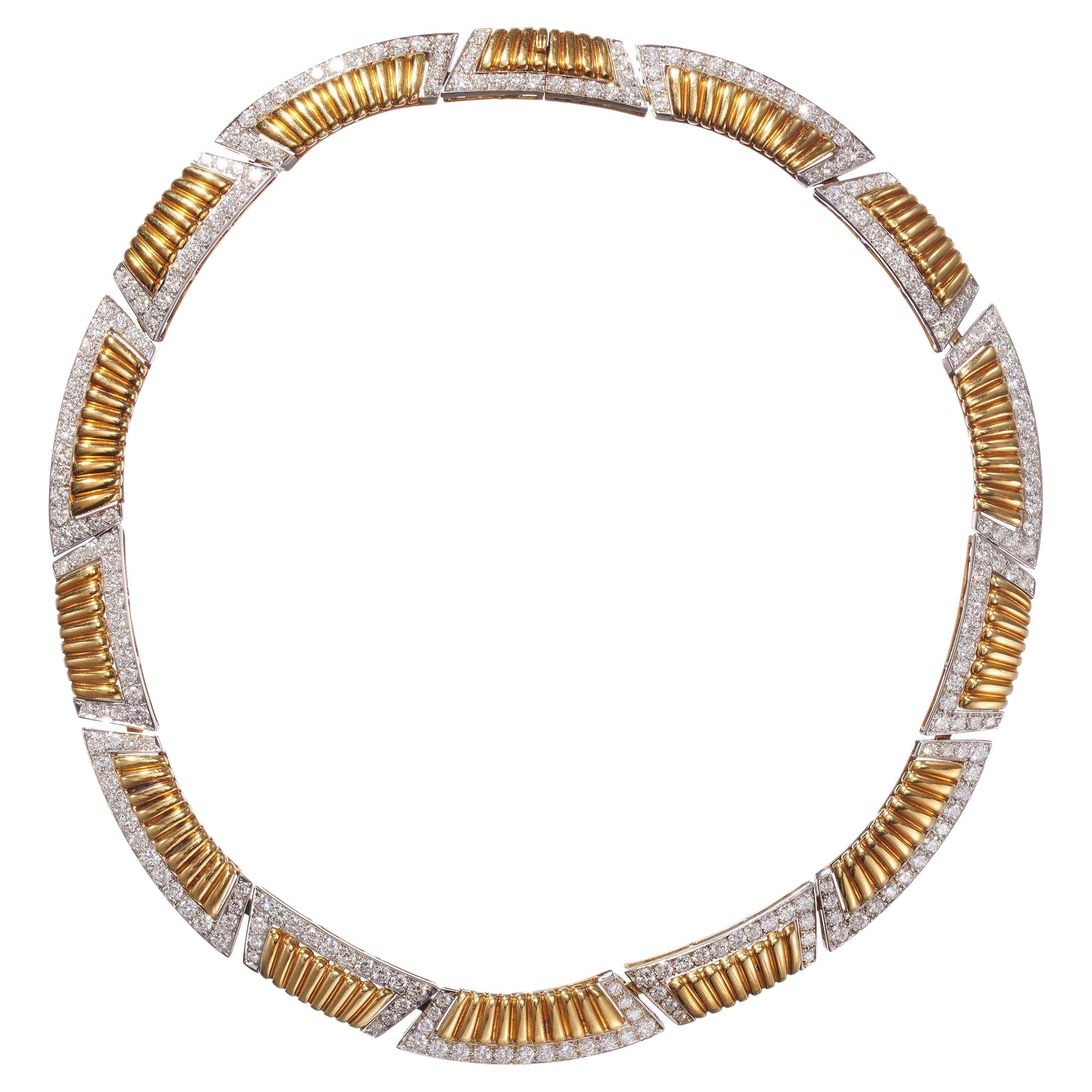 Adler Gold and Diamond Necklace, circa 1990, 10.00 Carats