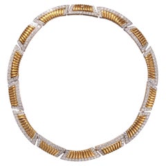Vintage Adler Gold and Diamond Necklace, circa 1990, 10.00 Carats