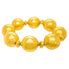 Adler Hammered Gold Bracelet