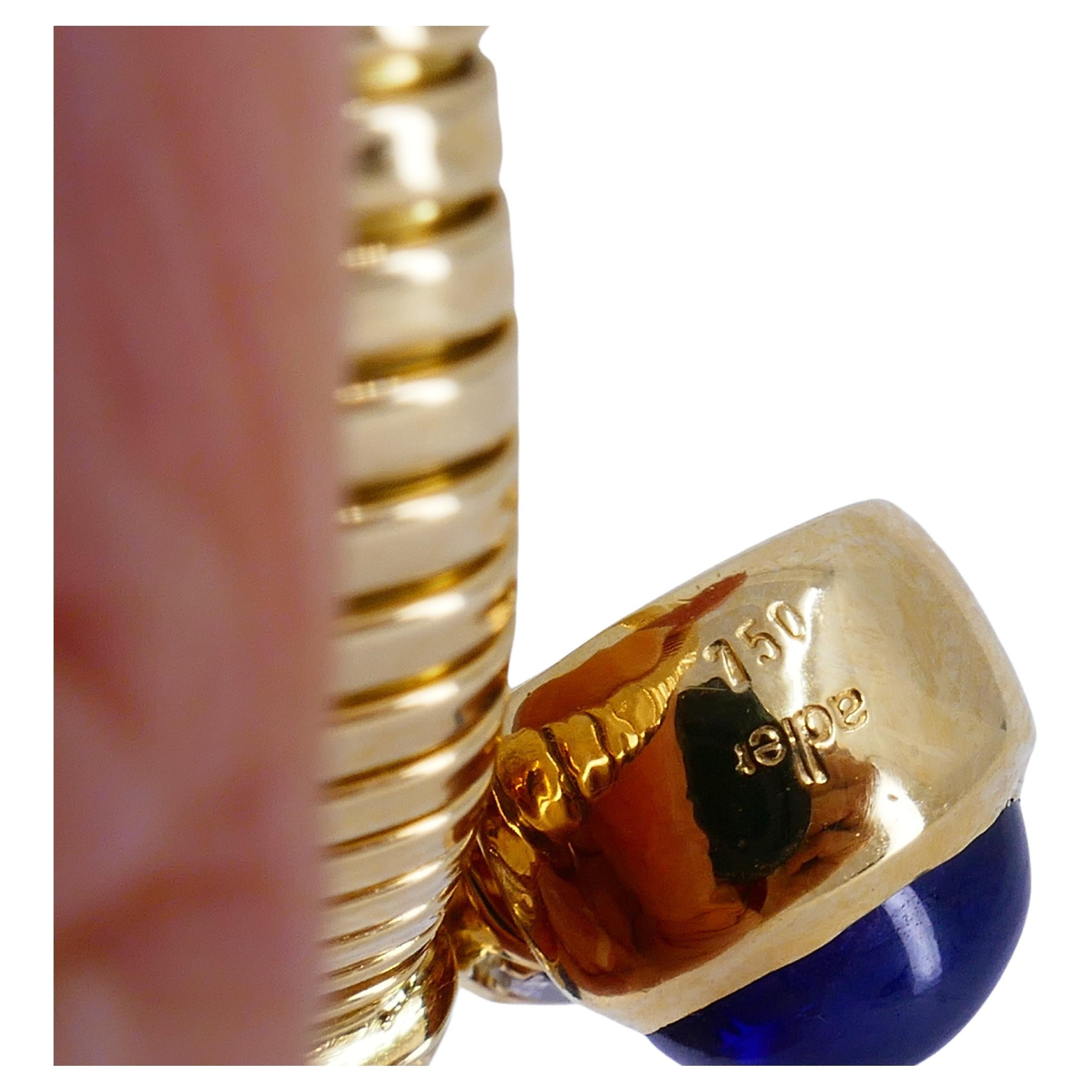 Adler Tubogas Geneve Gold Tubogas Bracelet Gemstones For Sale 2