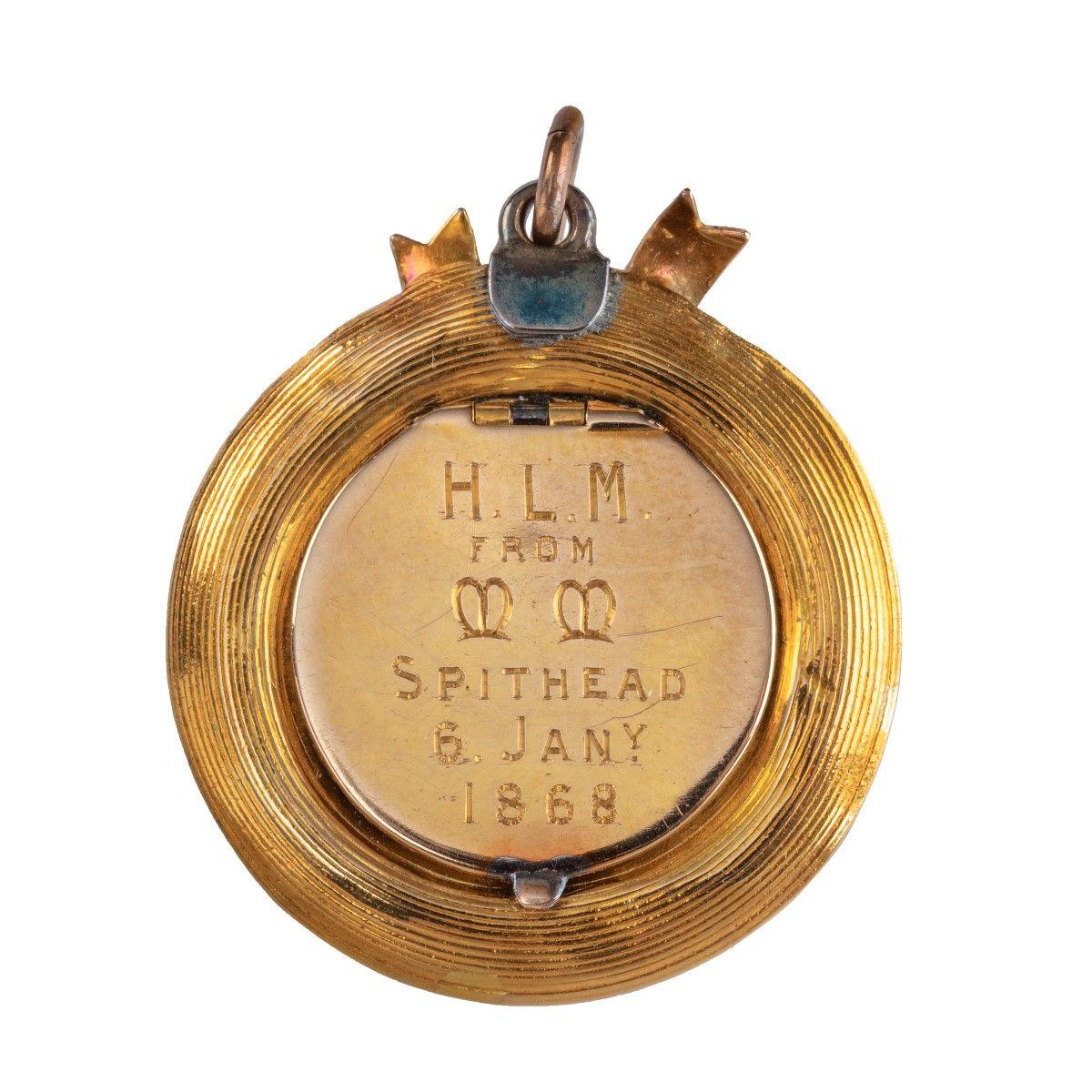 English Admiral McGregor’s HMS Danae Vinaigrette Locket, 1868