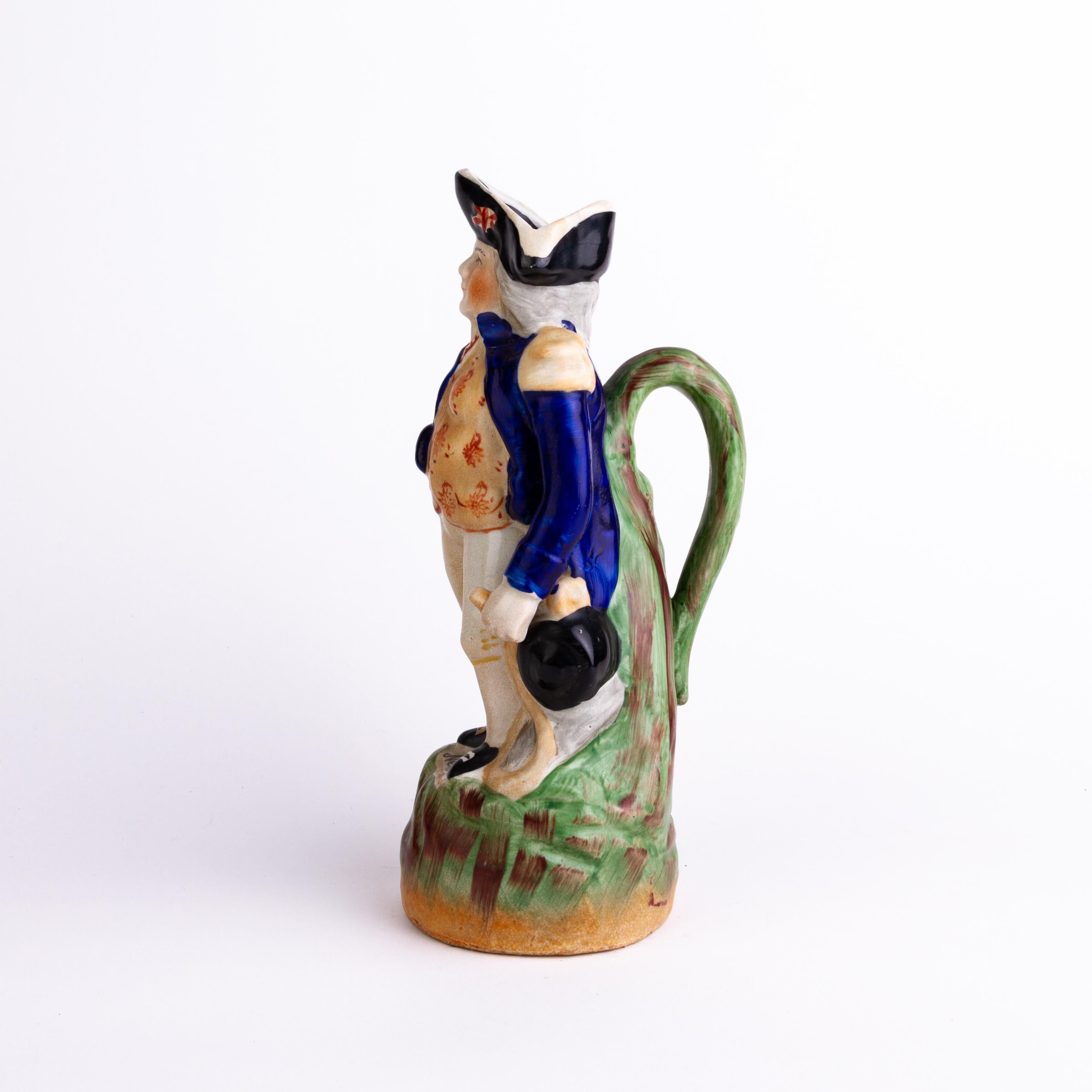 20th Century Admiral Nelson Polychrome Toby Jug  For Sale