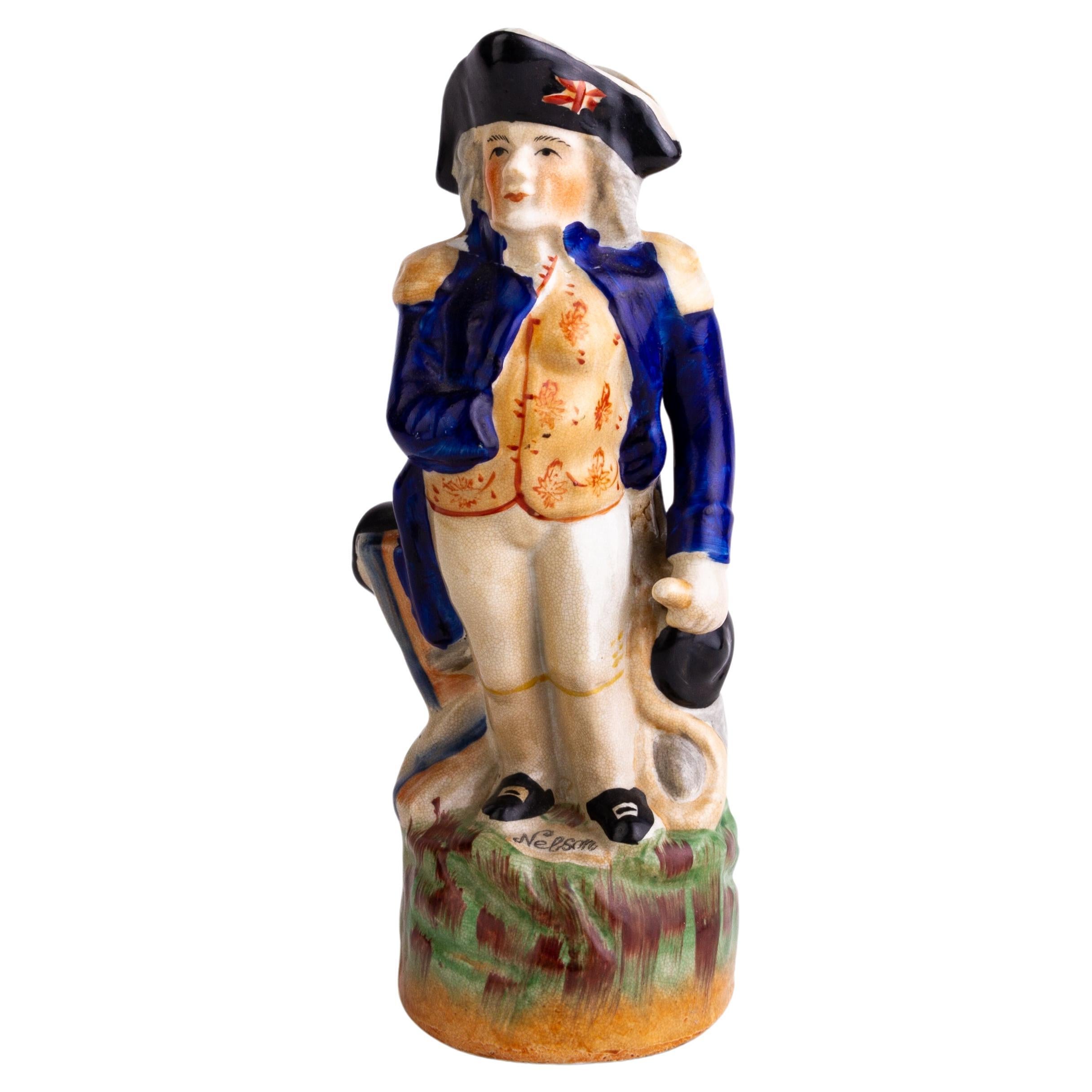 Admiral Nelson Polychrome Toby Jug  For Sale