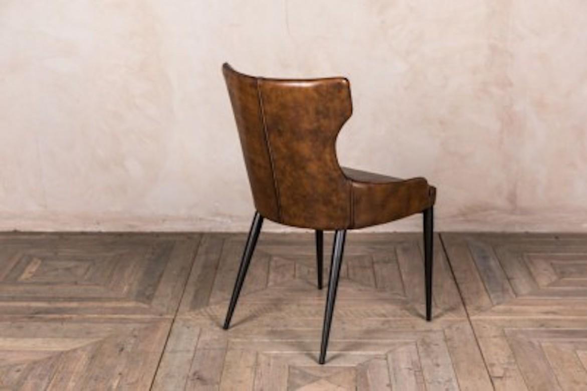 Leather Admiral Wingback Dining Chair Range, 20th Century For Sale