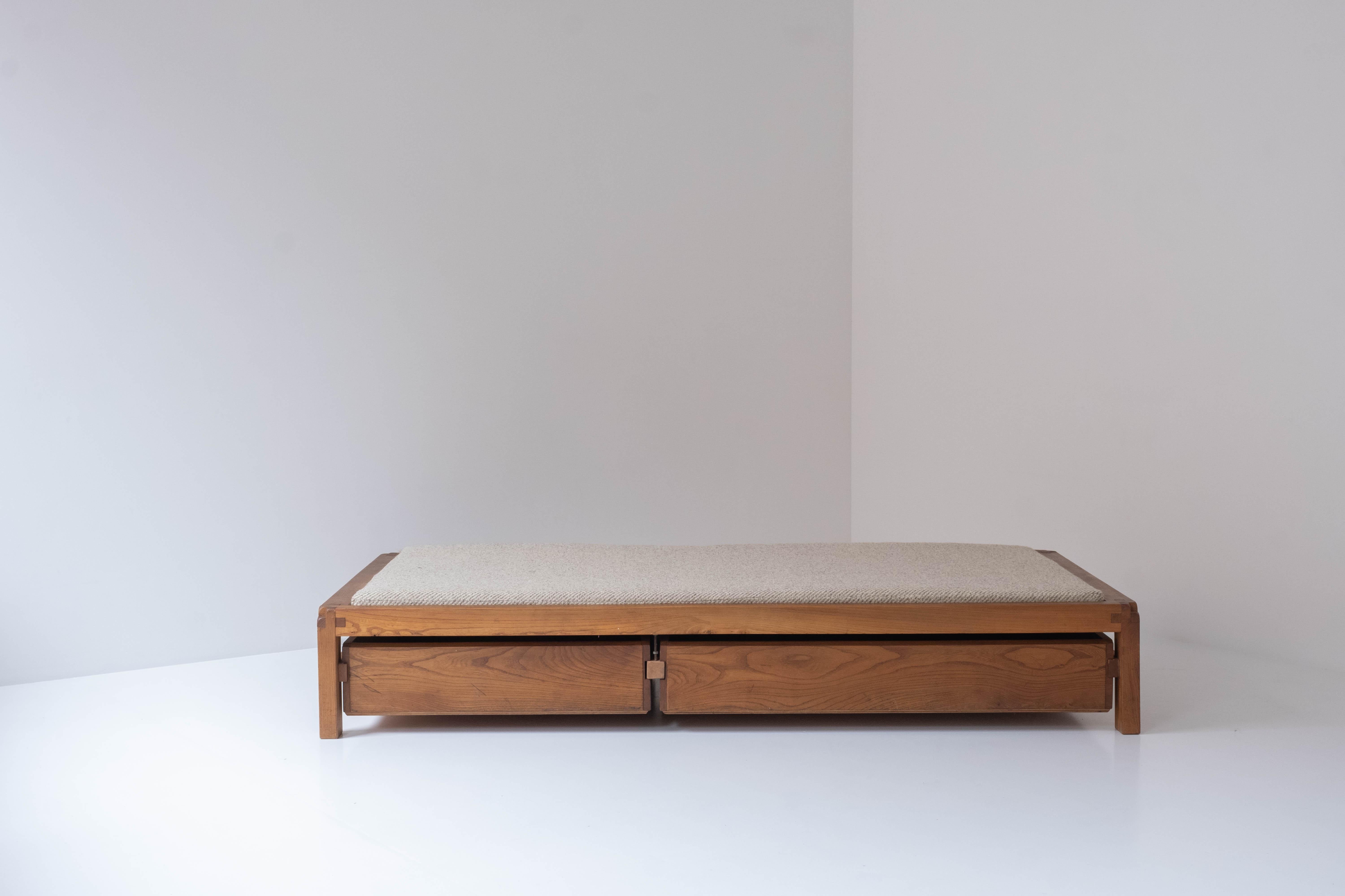 Mid-Century Modern Rare Daybed Model ‘L03’ by Pierre Chapo, France, 1965