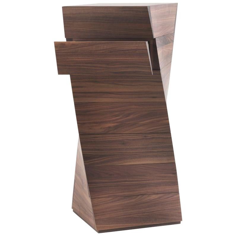 ADN Chest of Drawers in solid Walnut with 7 Drawers
